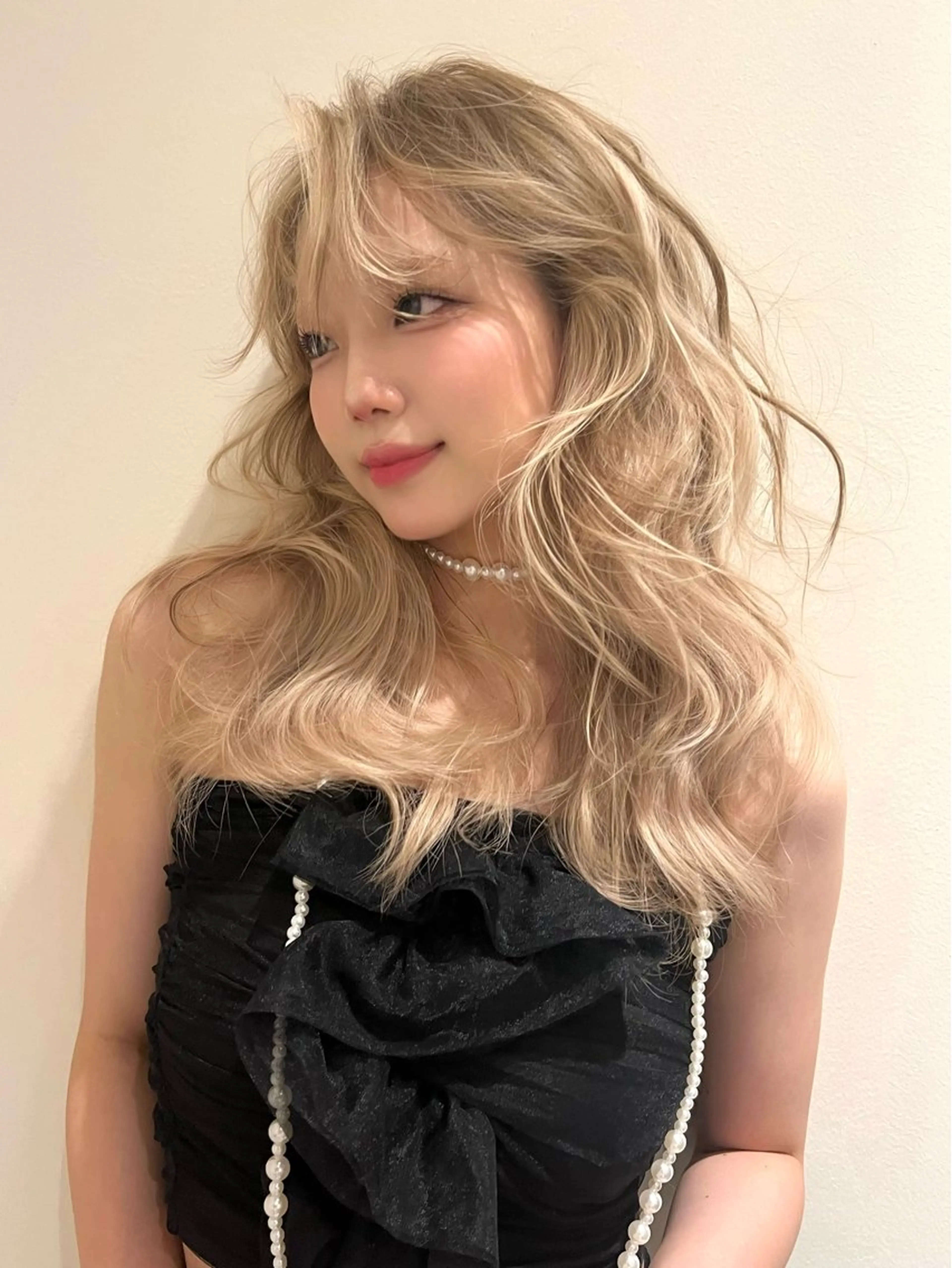 ロング カラー ブリーチ ケアブリーチ デザインカラー カット ヘアカラー トリートメント belle 表参道 terrace所属・抜きっぱなしブロンド /ハイトーン/カナタのヘアスタイル