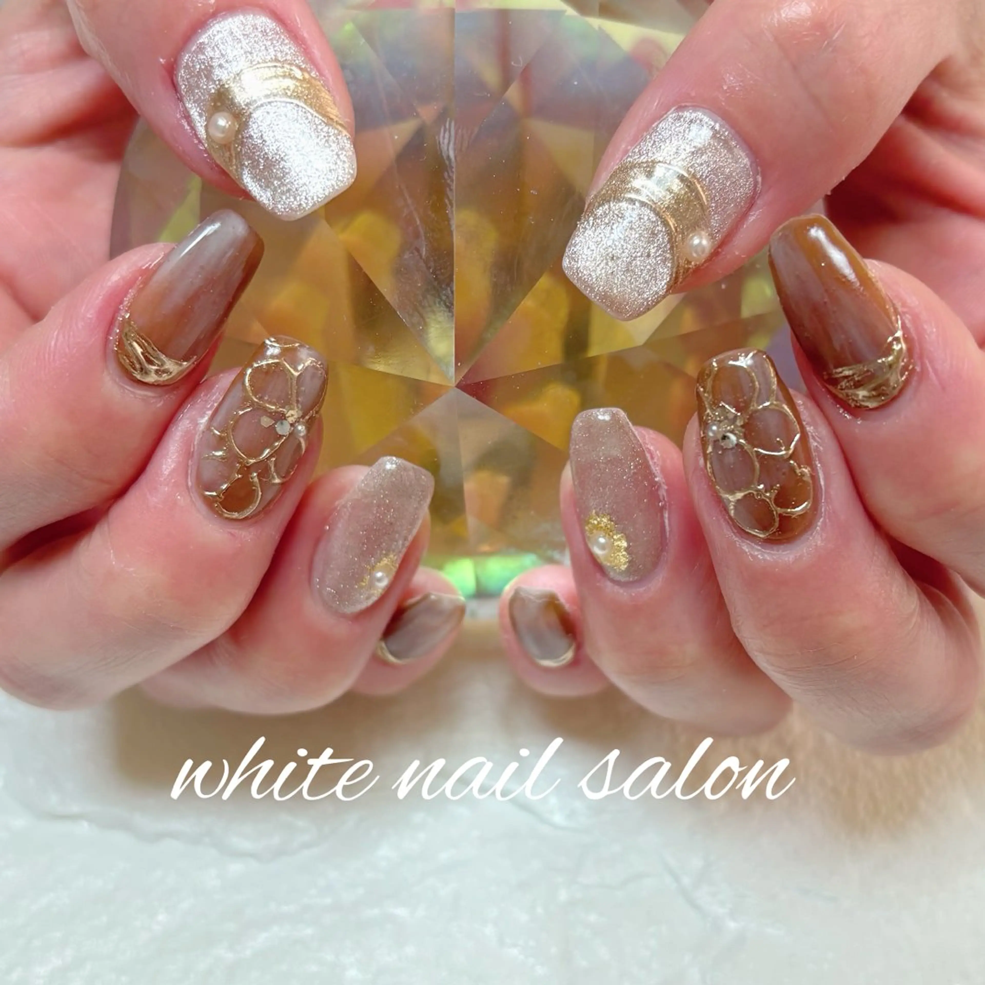 ネイル フットネイル ハンドネイル white nail salonのネイルデザイン