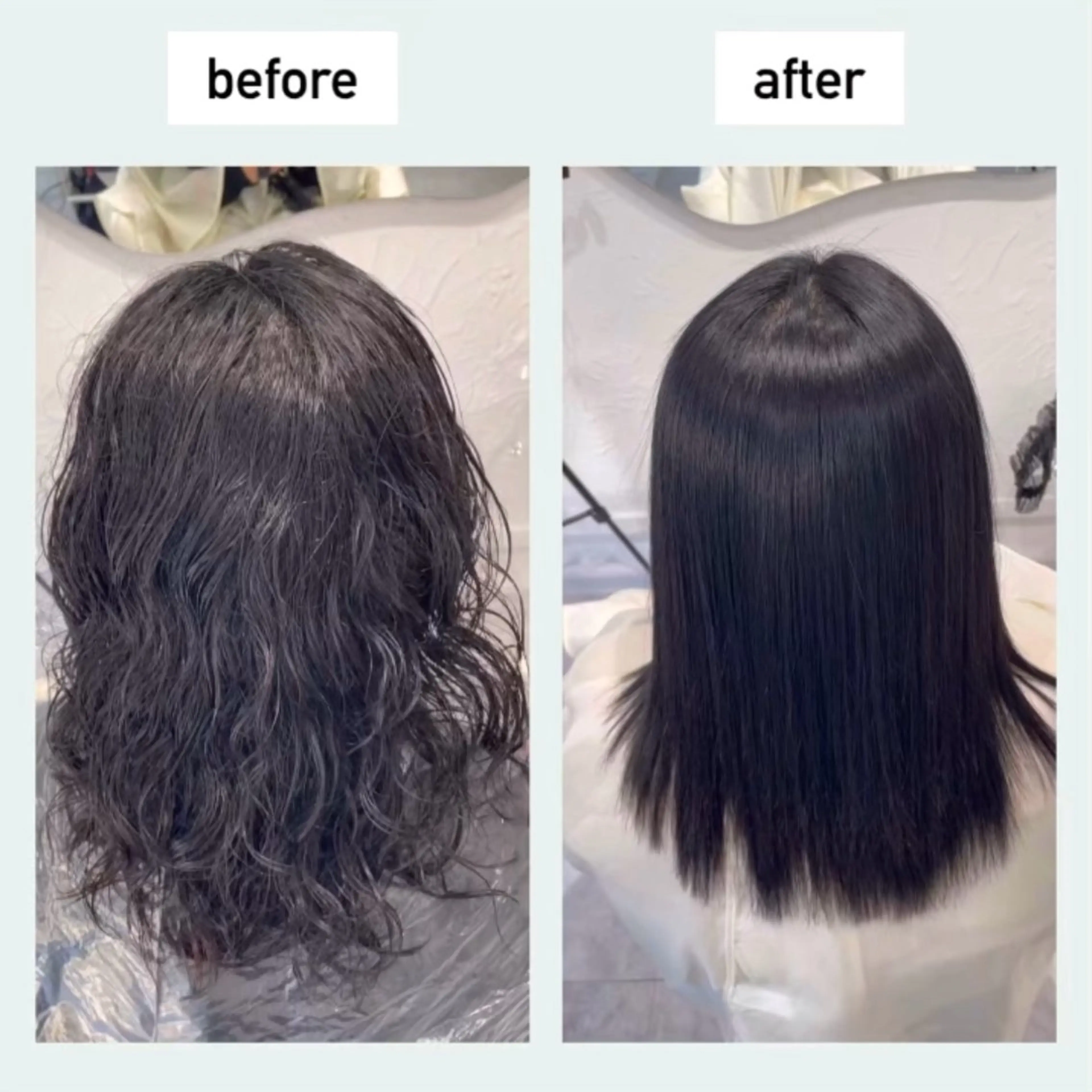 セミロング カット 縮毛矯正 トリートメント scene中性ストレート/縮毛矯正【シーン】所属・ジョー 縮毛矯正のヘアスタイル