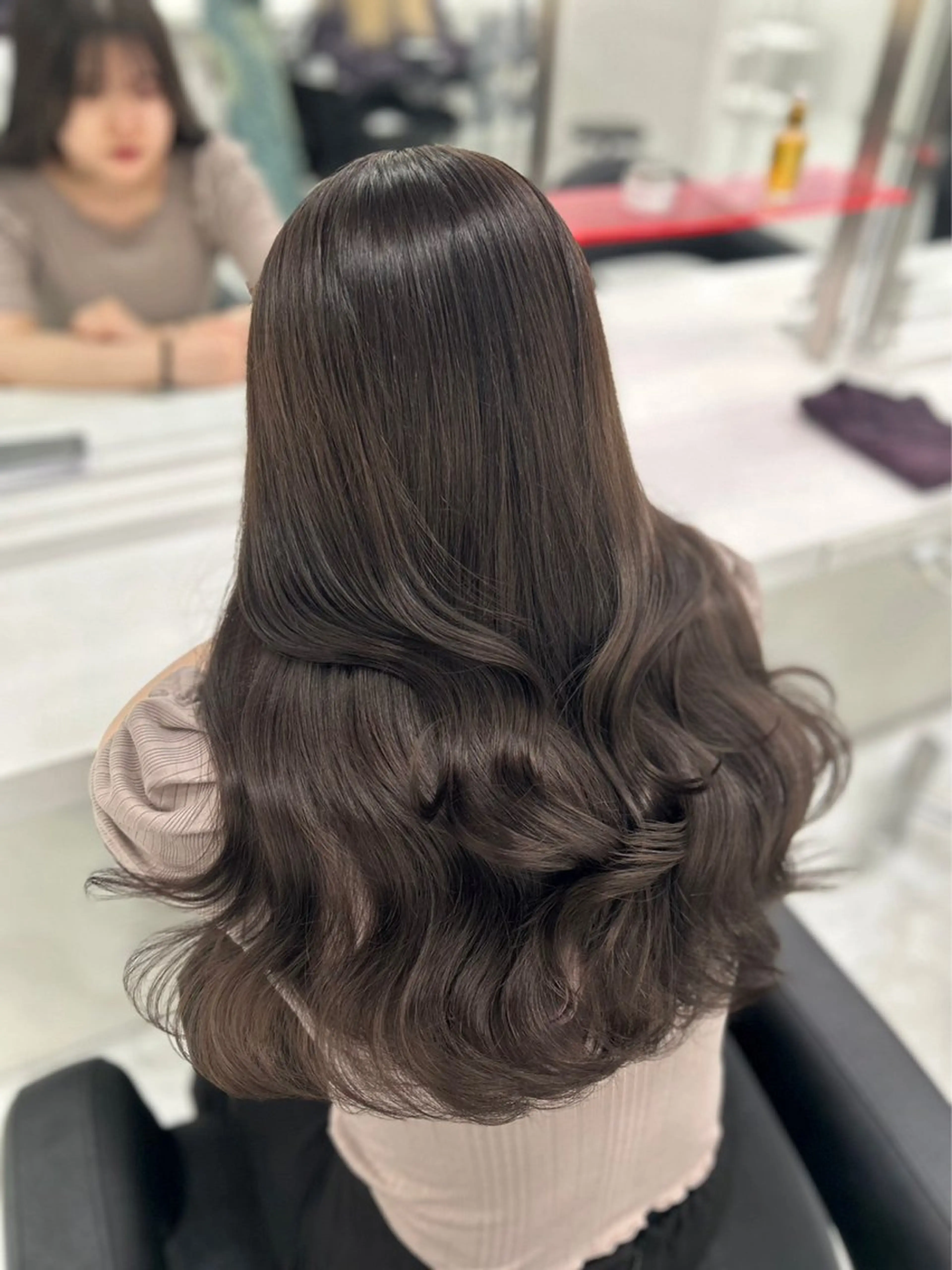 セミロング カラー ヘアカラー トリートメント ヘアセット 渋谷指名1位💖 カラーの達人❣️のヘアスタイル