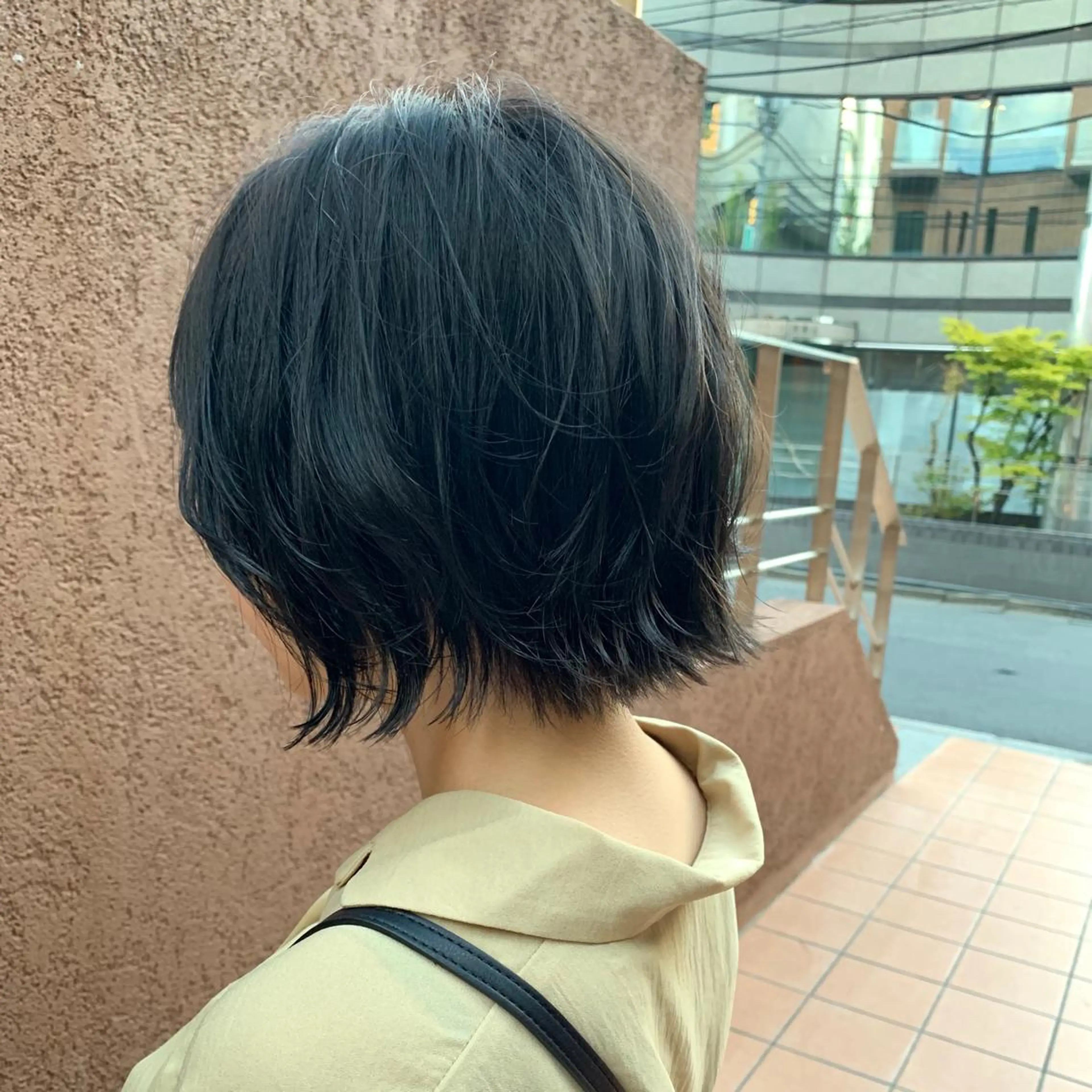 ショート カラー パーマ ヘアアレンジ 黒髪 透明感カラー グレージュ カット ヘアカラー トリートメント GOTODAY SHAiRE   SALON　青山所属・松田 亮葉のヘアスタイル