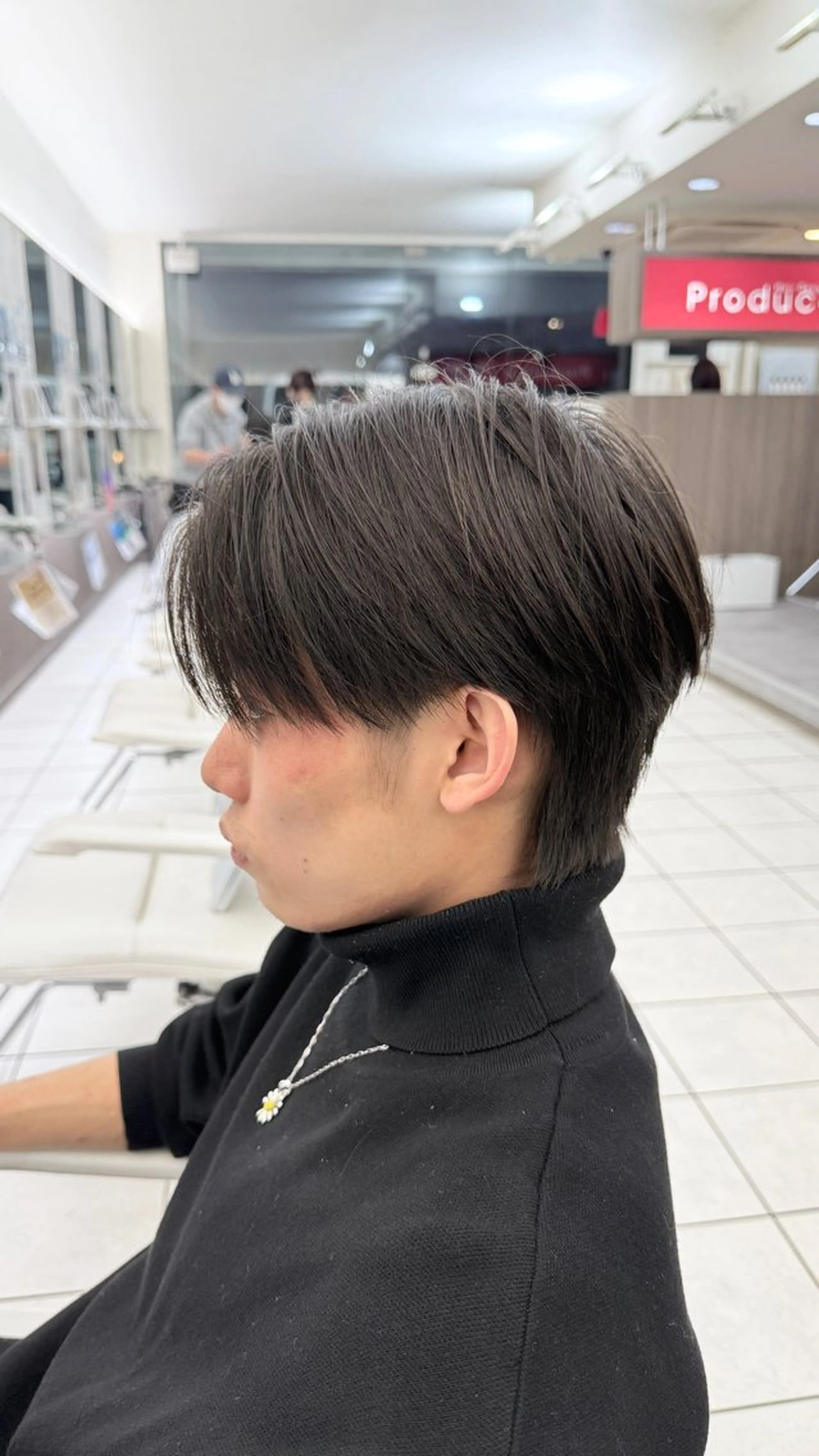 メンズ センターパート メンズ韓国風 センターパート/ メンズパーマ/河原田のヘアスタイル