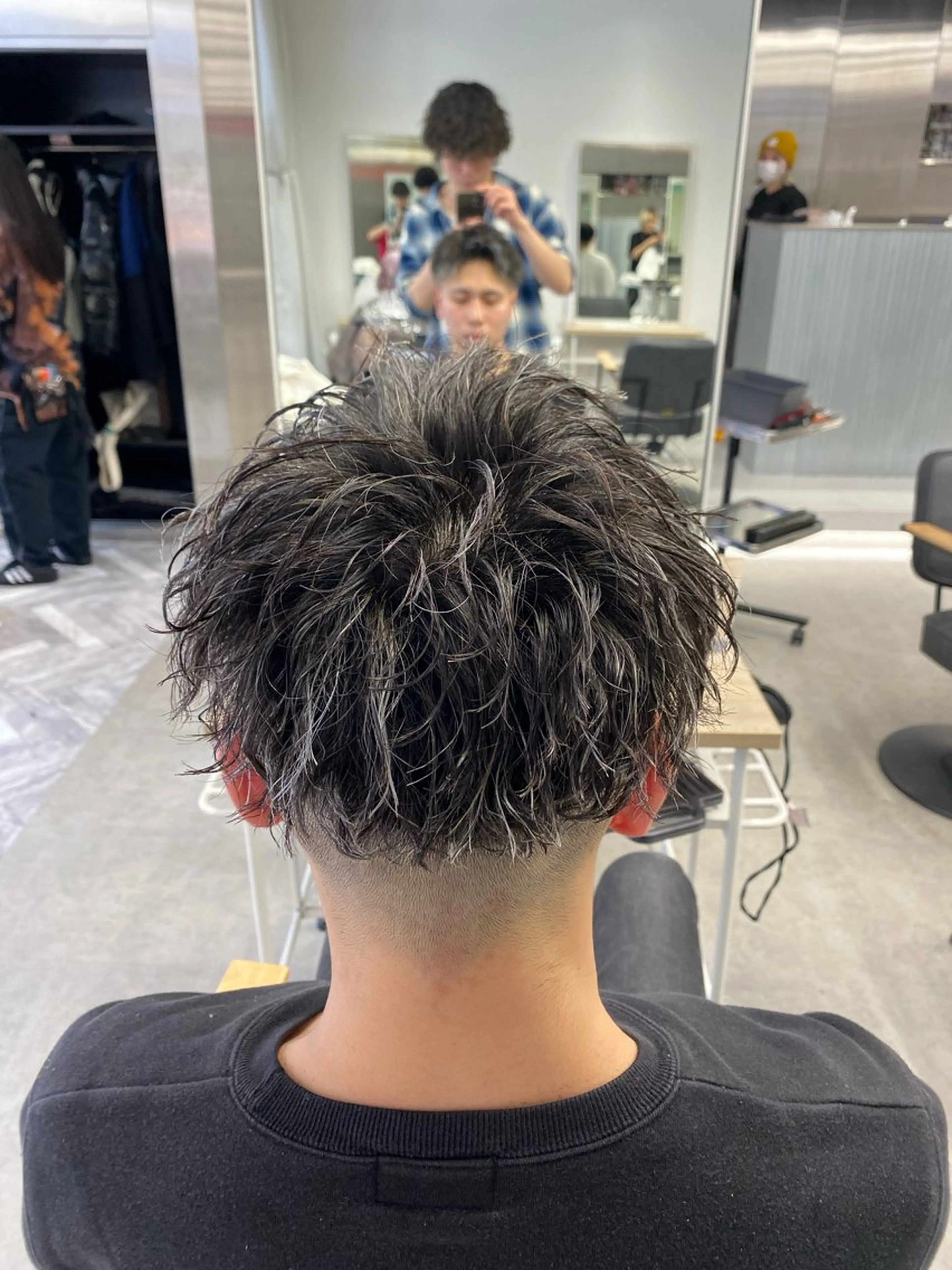 カラー パーマ メンズ カット ヘアカラー パーマ シャドウパーマ/ ルーズパーマ/メンズのヘアスタイル