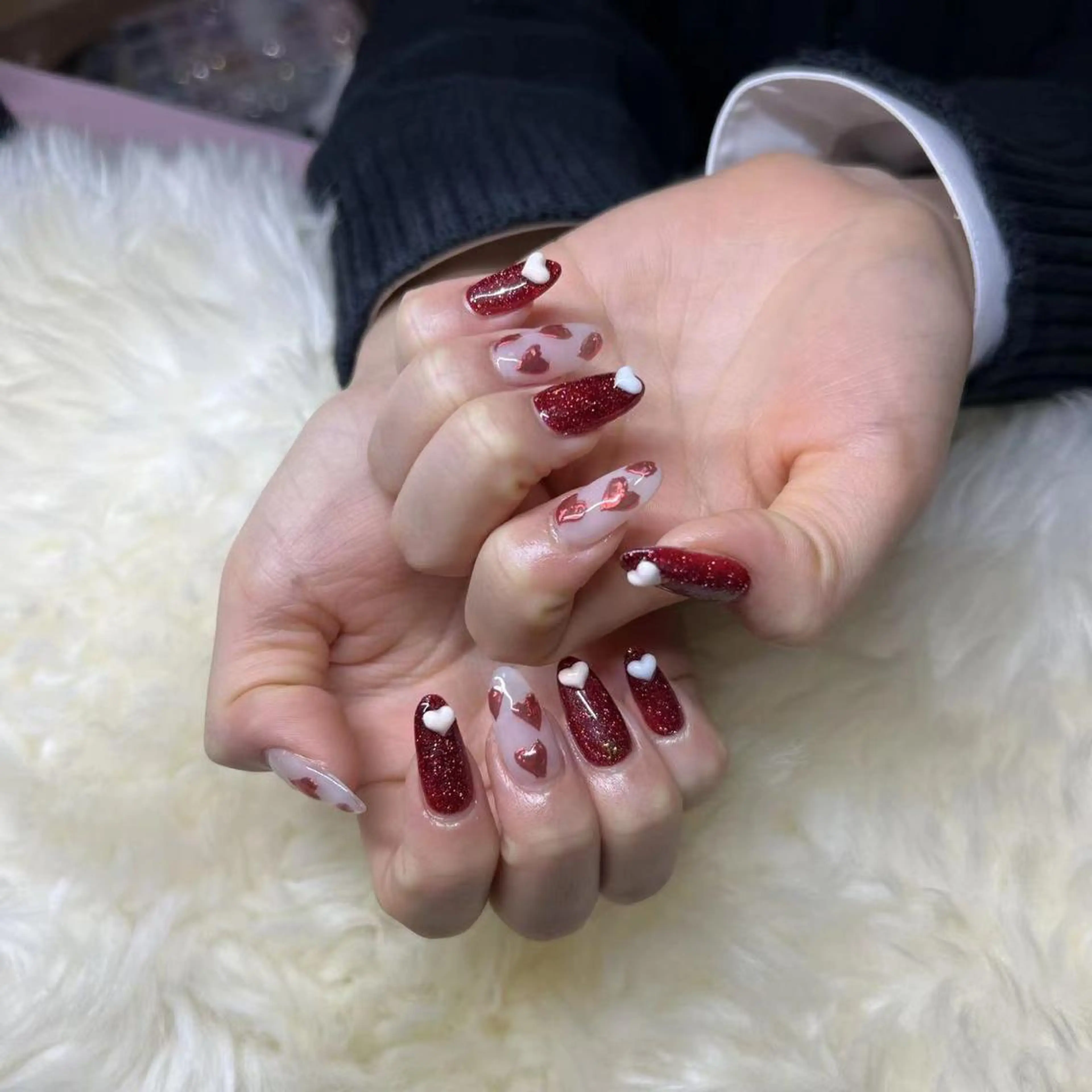 ロング ハンドネイル ハンドケア 💜MIYA nail川崎店のネイルデザイン