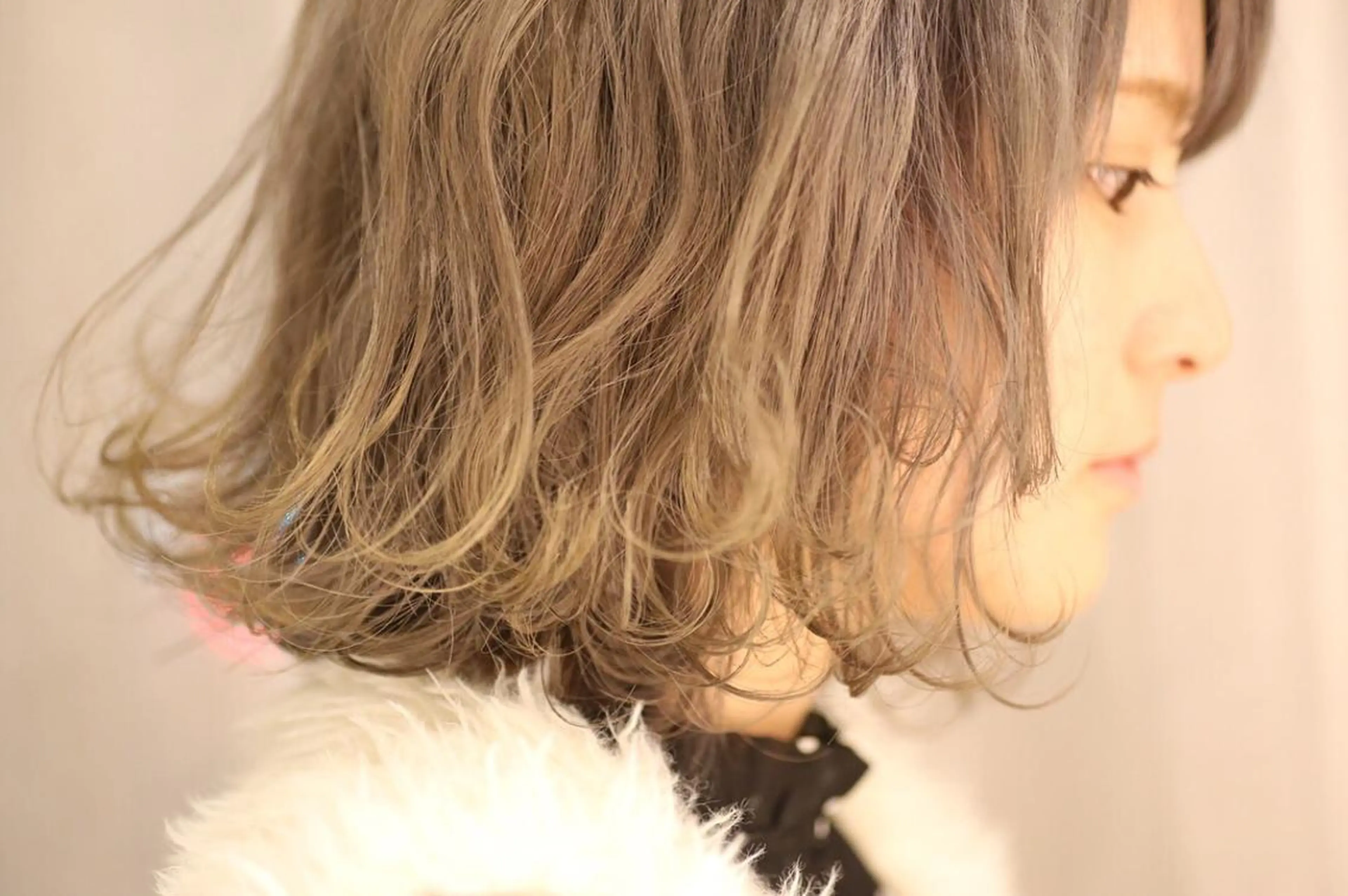 ミディアム カラー カット ヘアカラー 岡本 一平のヘアスタイル