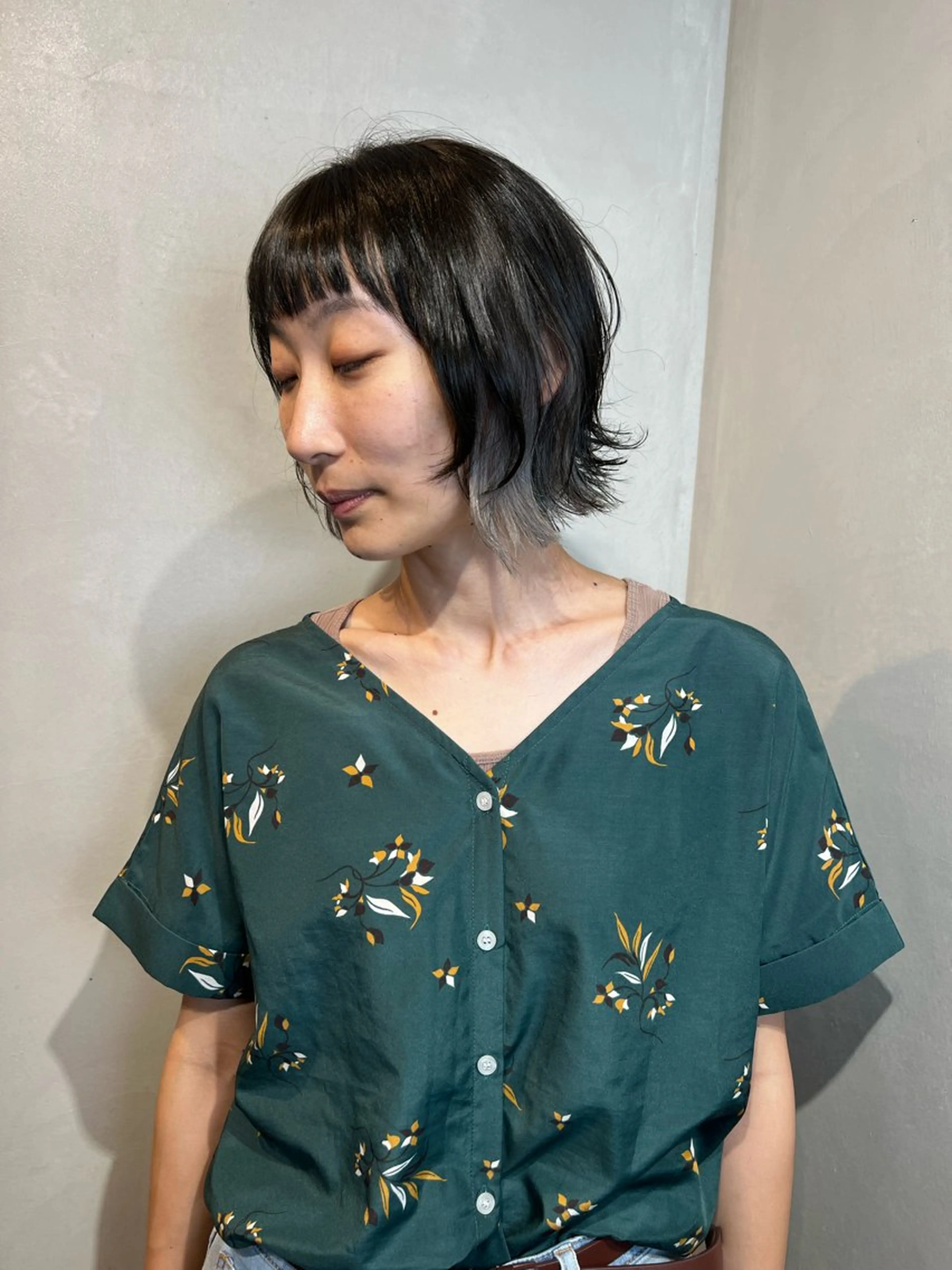 ショート カット ヘアカラー トリートメント Aya/四条烏丸/ インナーカラーのヘアスタイル