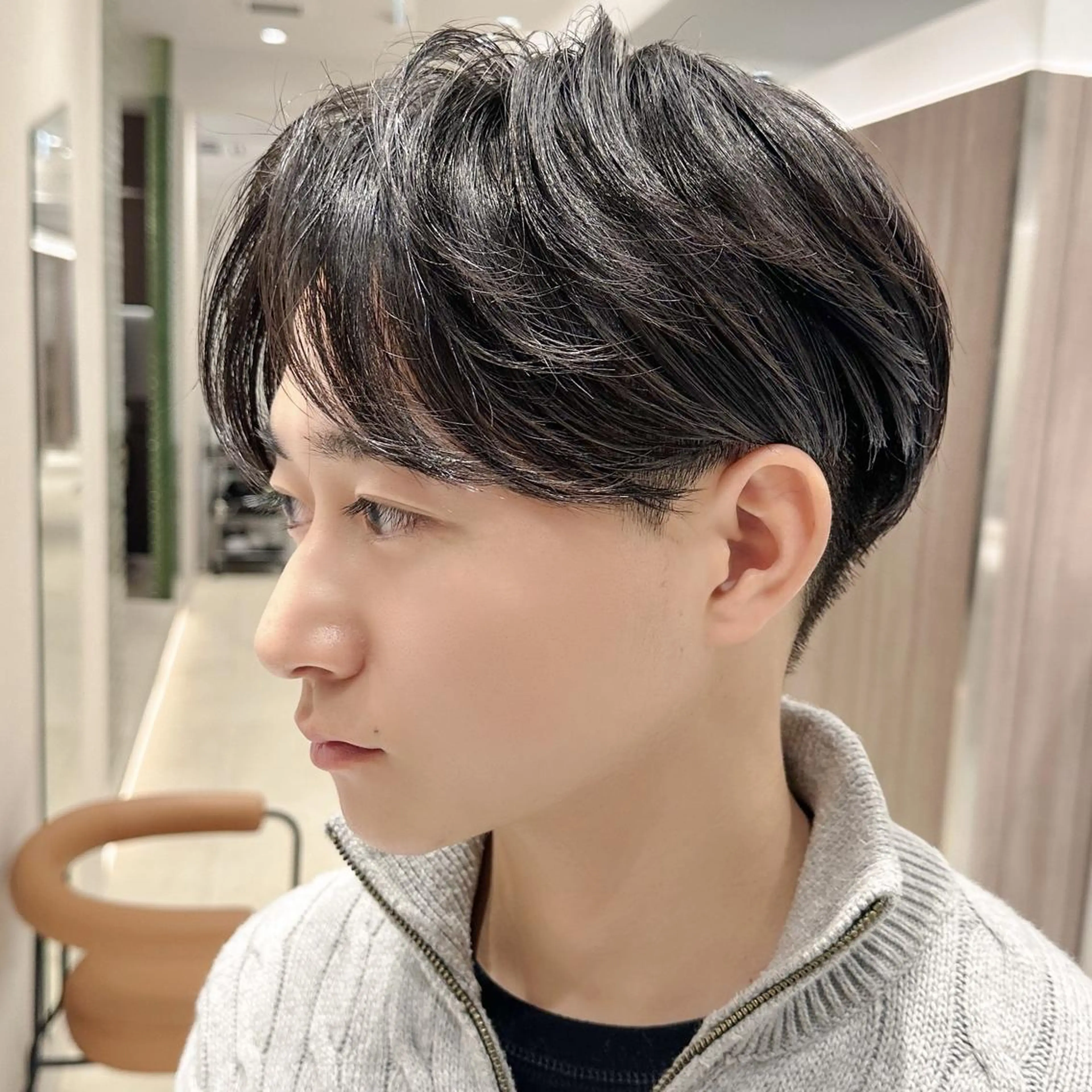 メンズ センターパート マッシュ メンズパーマ メンズカット/ センターパートkiiのヘアスタイル