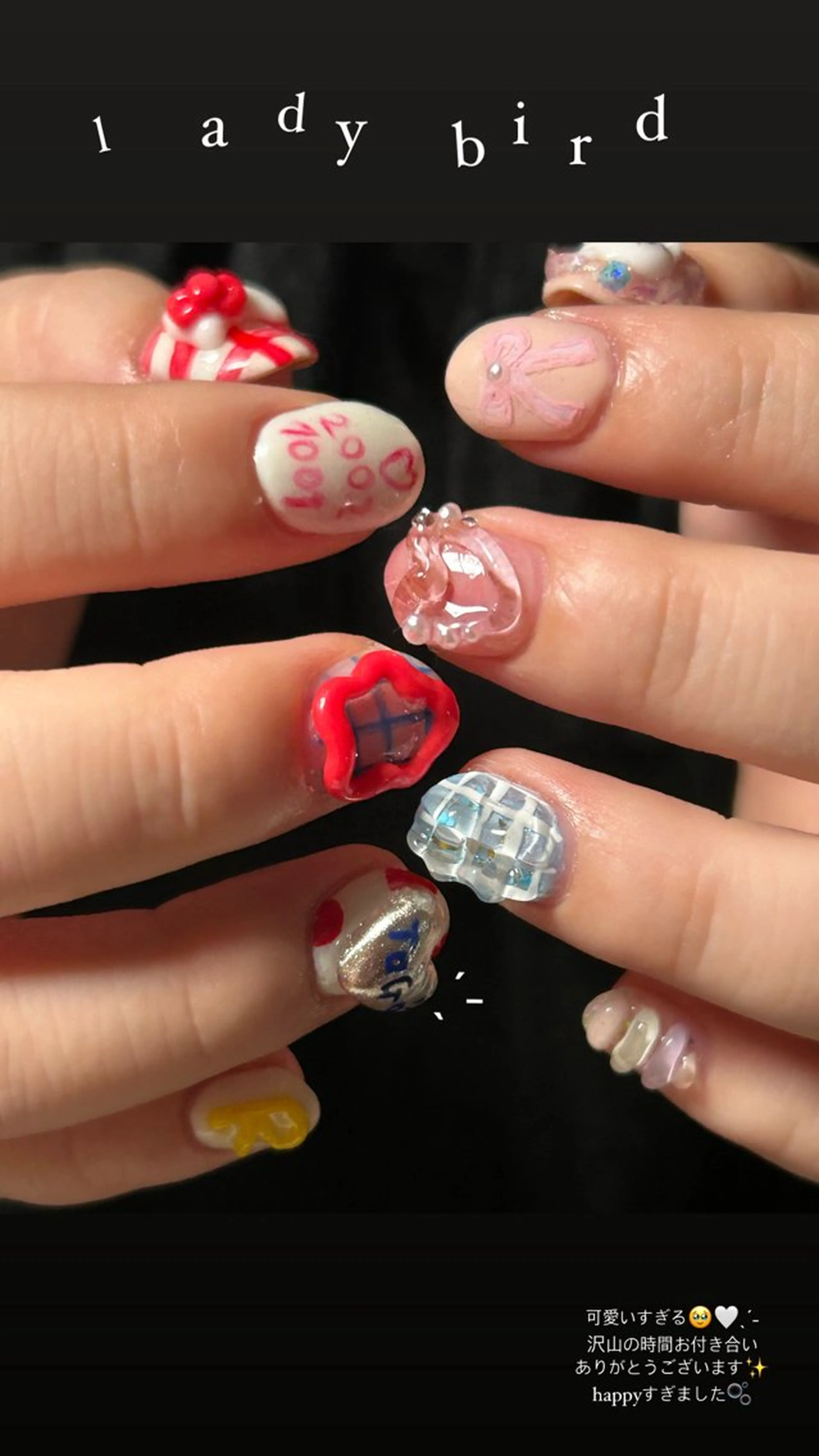 ネイル ハンドネイル lady bird yoshieのネイルデザイン