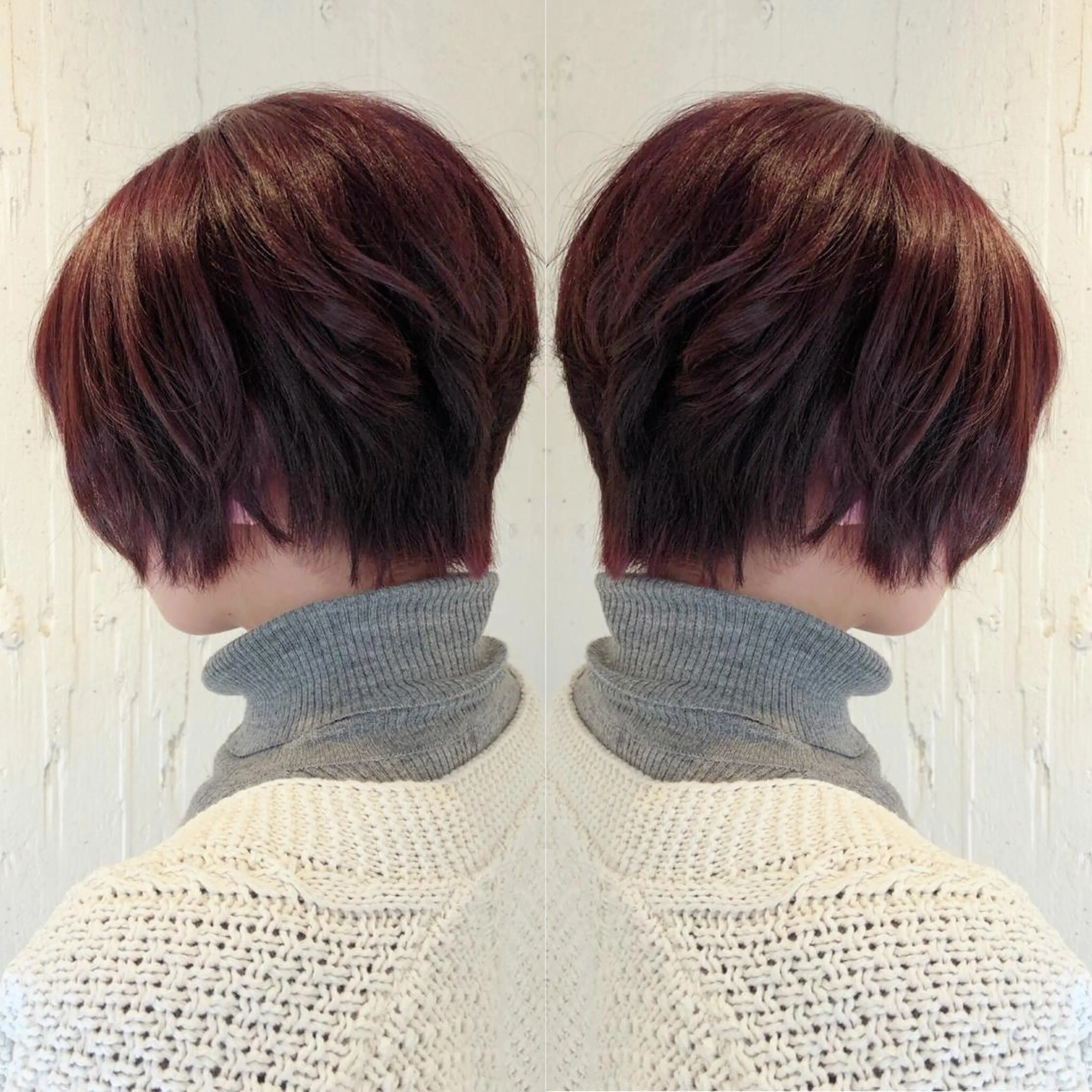 ショート ショートボブ ボブ ショートヘア カット ヘアカラー あらき ちさとのヘアスタイル