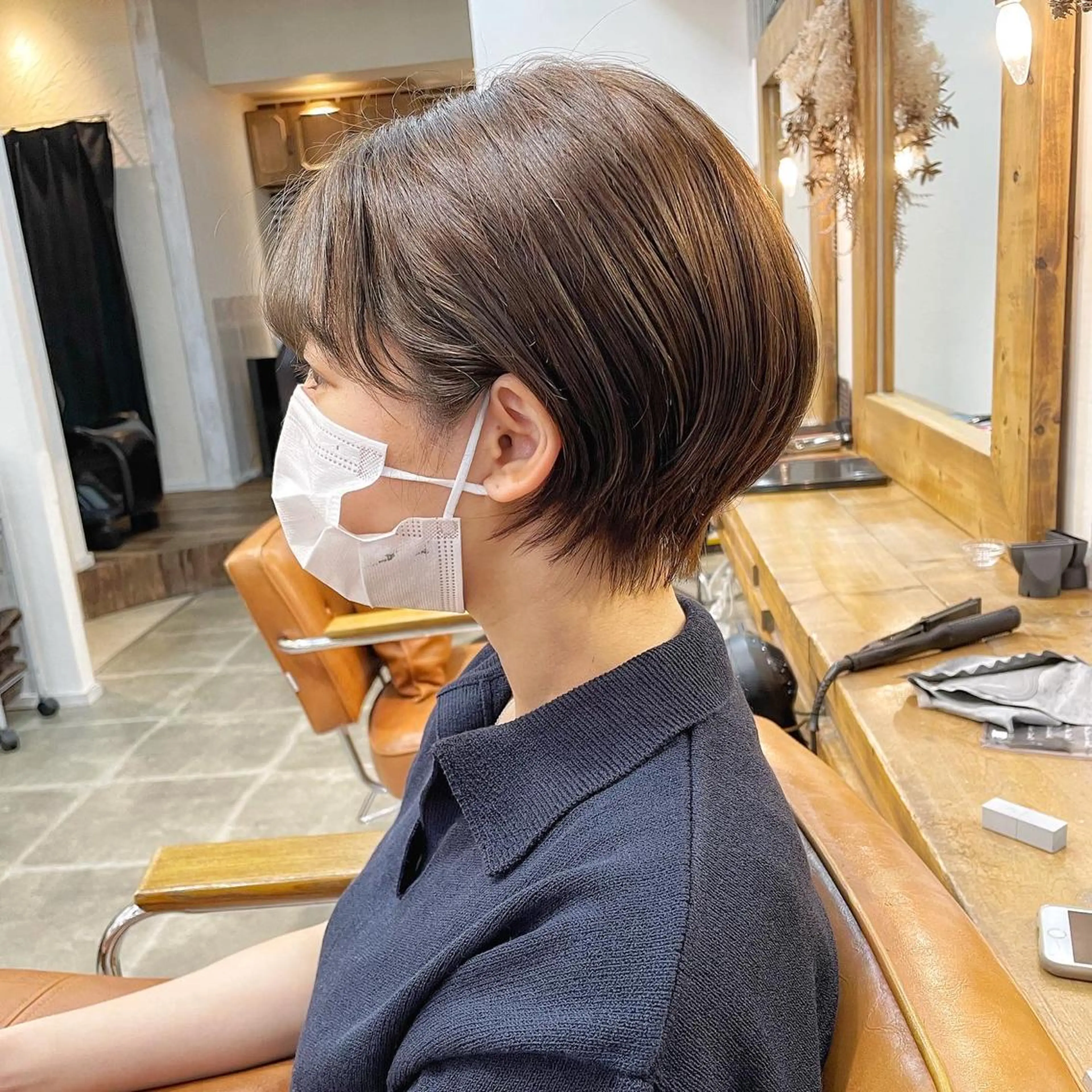 ショート カラー ショートボブ ボブ ミセス ショートヘア newline銀座所属・銀座ショート/ 大人ショート/金子涼のヘアスタイル