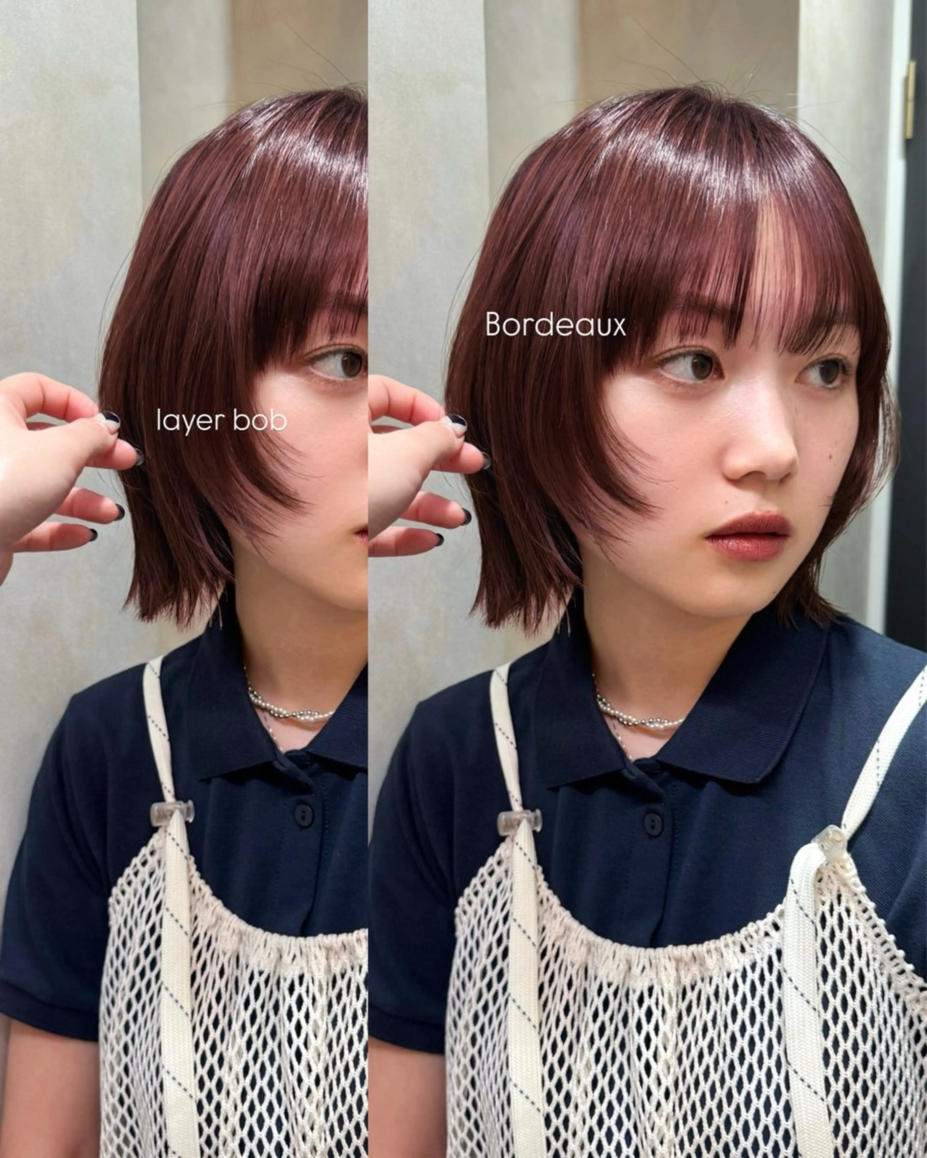 ショート カラー カット ヘアカラー トリートメント yuuka/ボブ/ダ ブルカラー/髪質改善のヘアスタイル