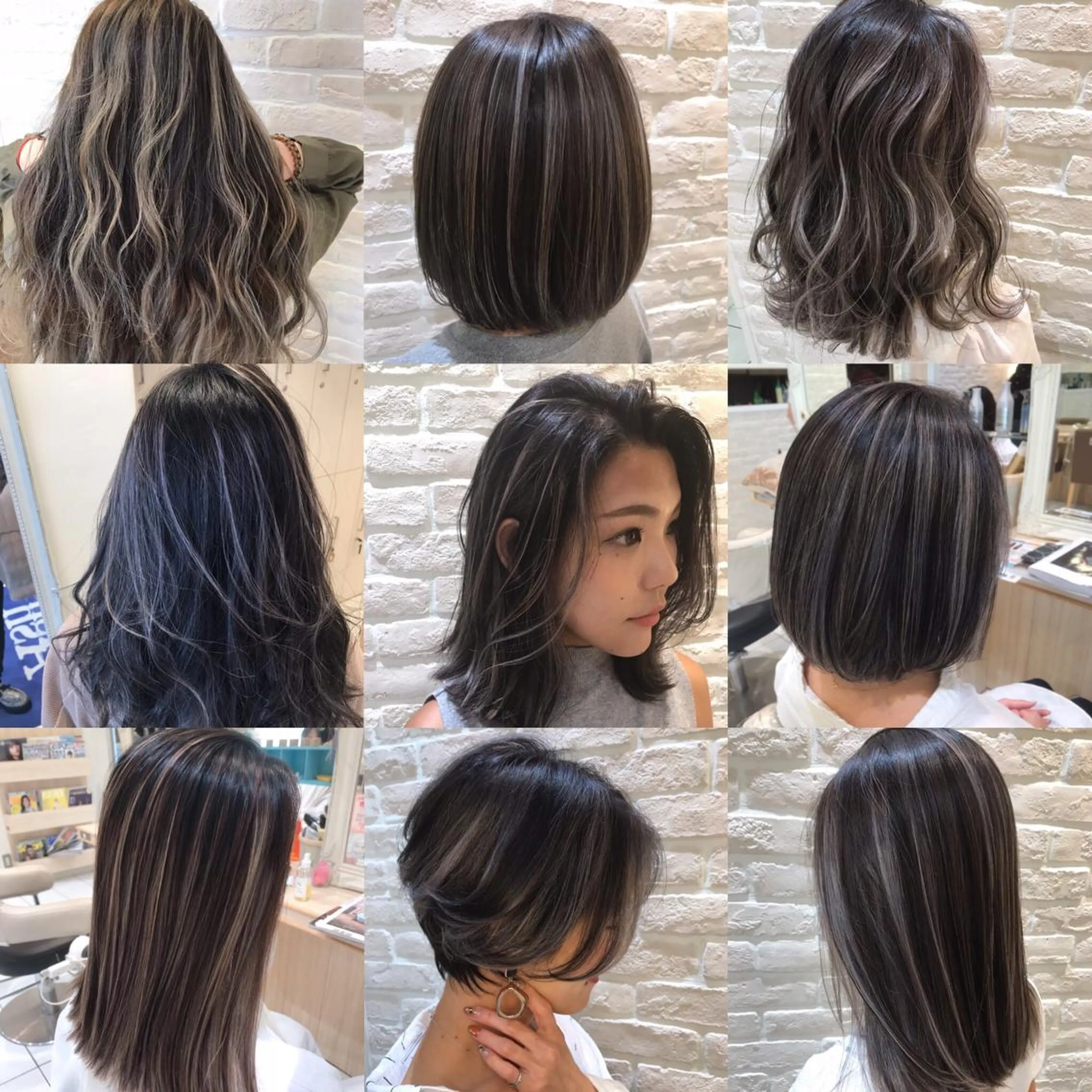 セミロング カラー ハイライトカラー ハイライト ヘアカラー トリートメント Uno. 本気で ヘアに悩む方へ✨のヘアスタイル