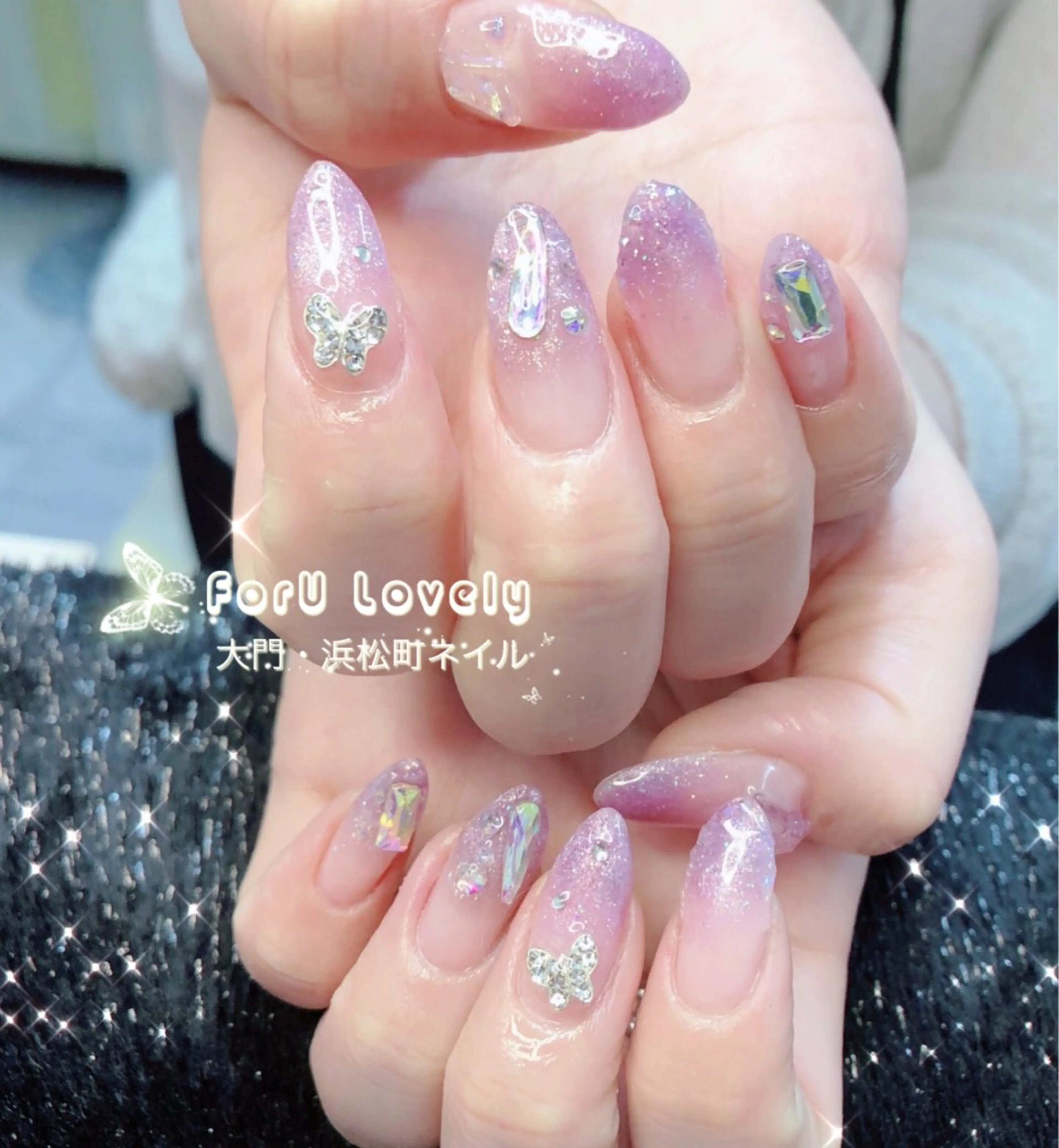 ネイル フットネイル ジェルネイル ハート 韓国ネイル マグネットネイル ハンドネイル 大門浜松町 ネイルのネイルデザイン