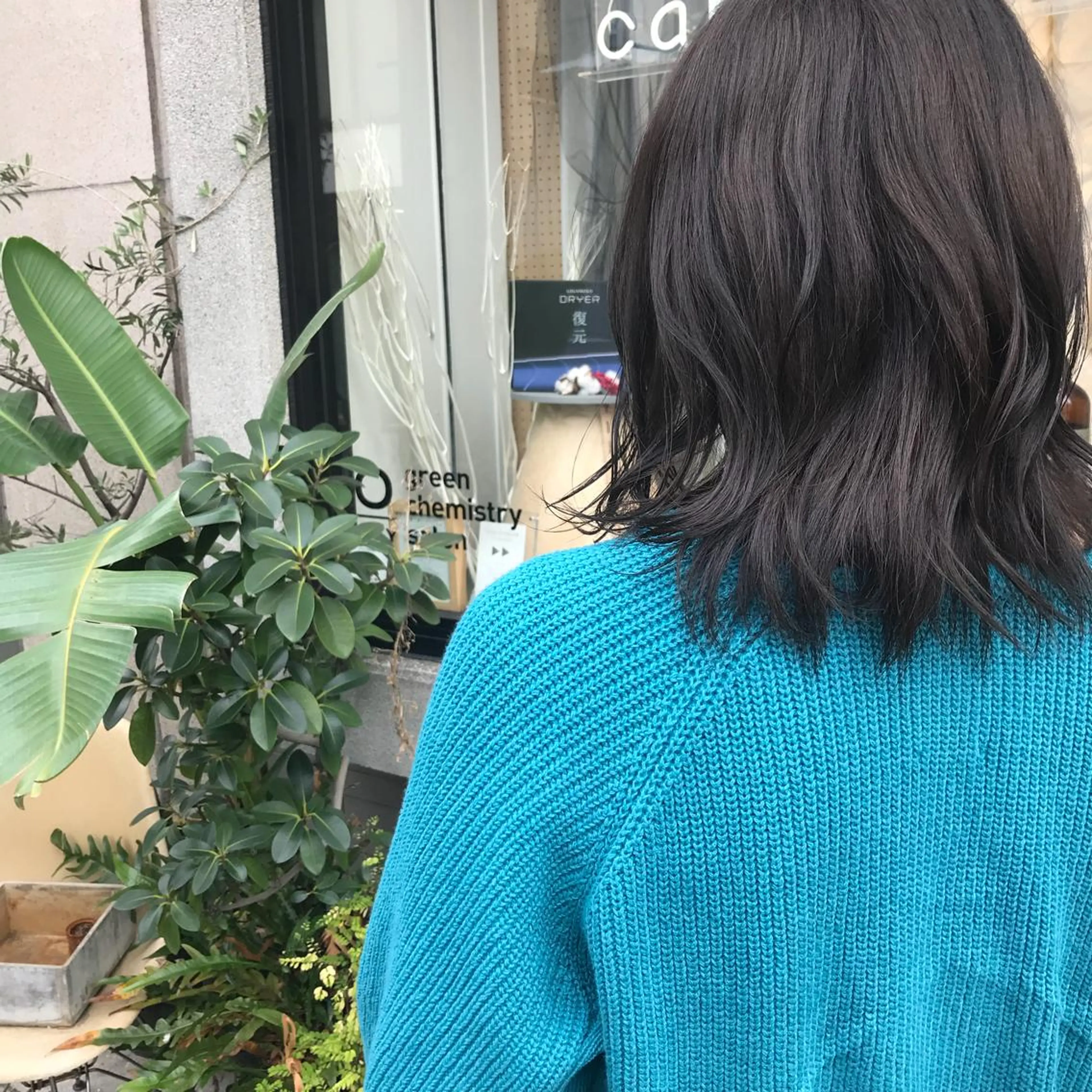 セミロング カット ヘアカラー トリートメント 艶髪color💎髪 質改善ストレート大吉のヘアスタイル