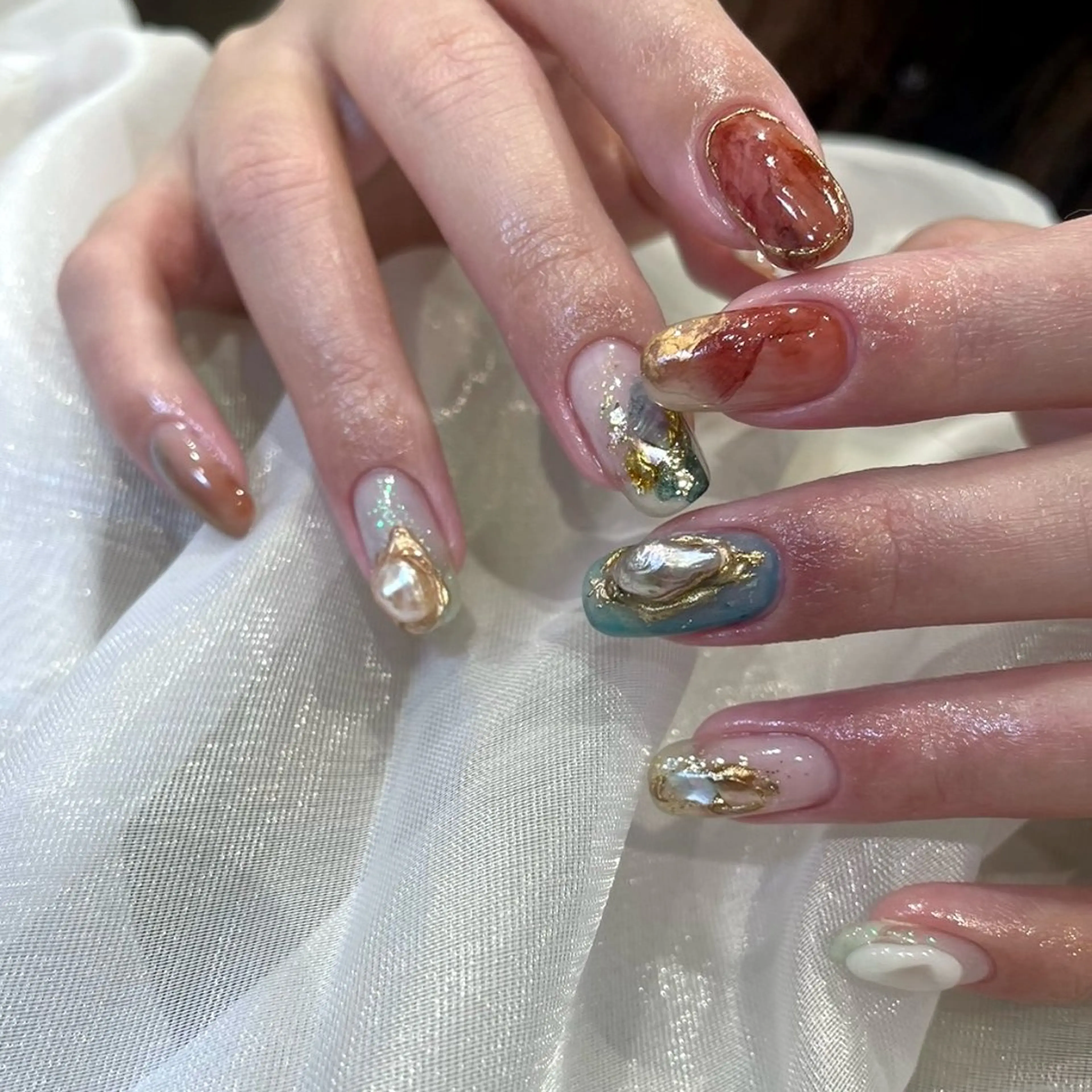 ネイル ハンドネイル rig nail草加店所属・松本 紋世のネイルデザイン