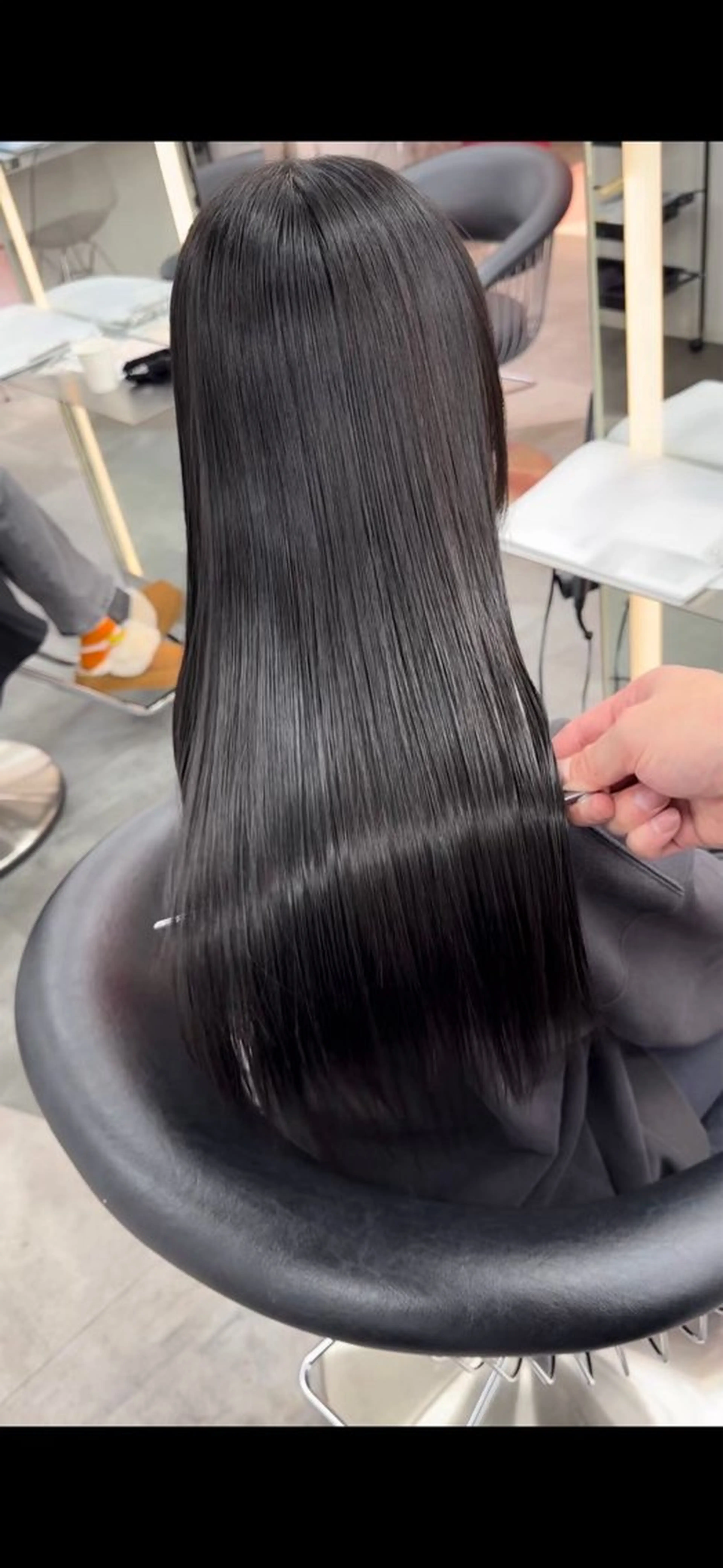 ロング カット 縮毛矯正 トリートメント 縮毛矯正/レイヤー/ 髪質改善/龍之介のヘアスタイル