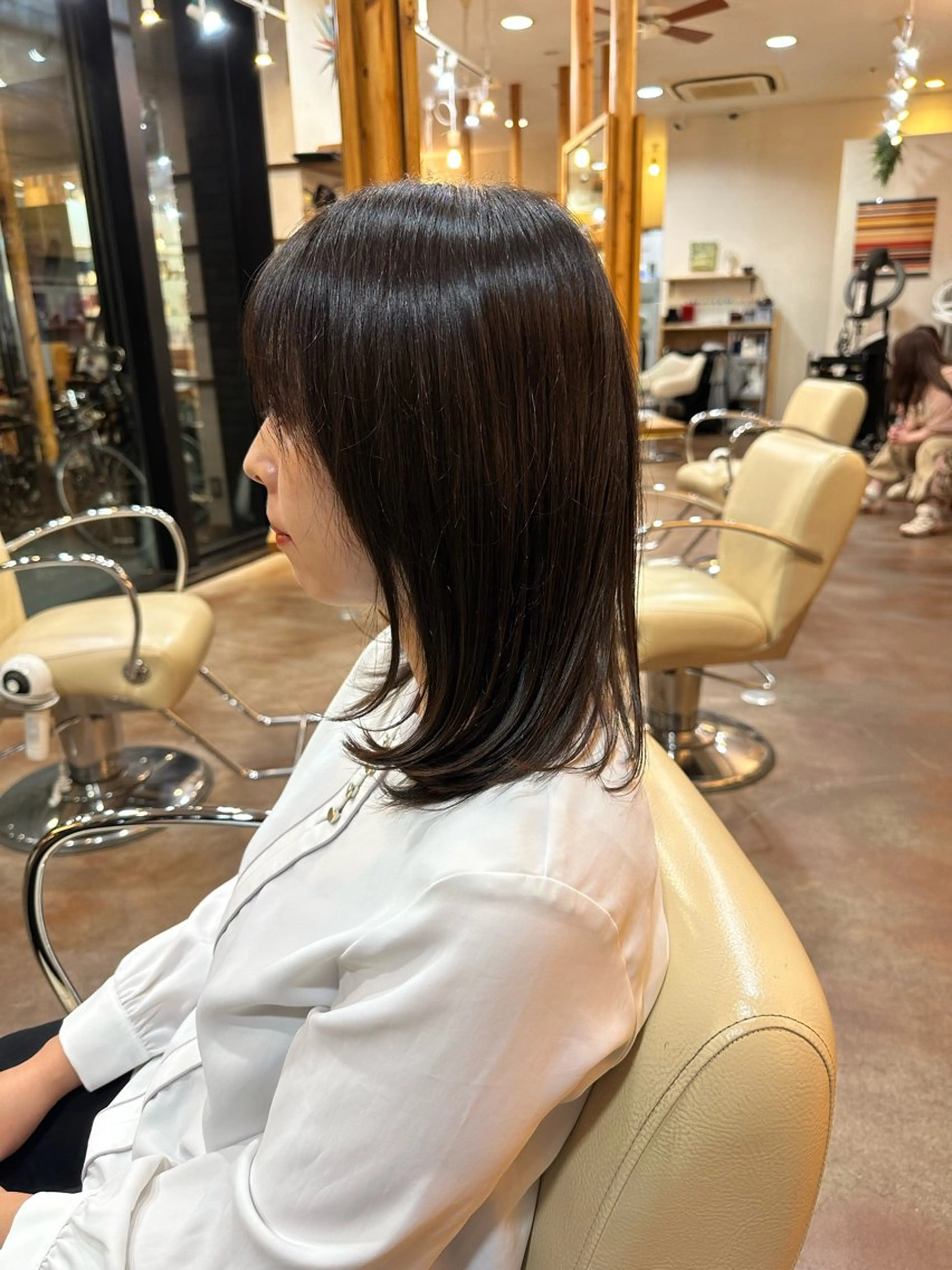 セミロング カラー カット Lit.自由が丘（SENJYU自由が丘）所属・【髪質改善/美髪】 ⭐️川嶋 陸央⭐️のヘアスタイル