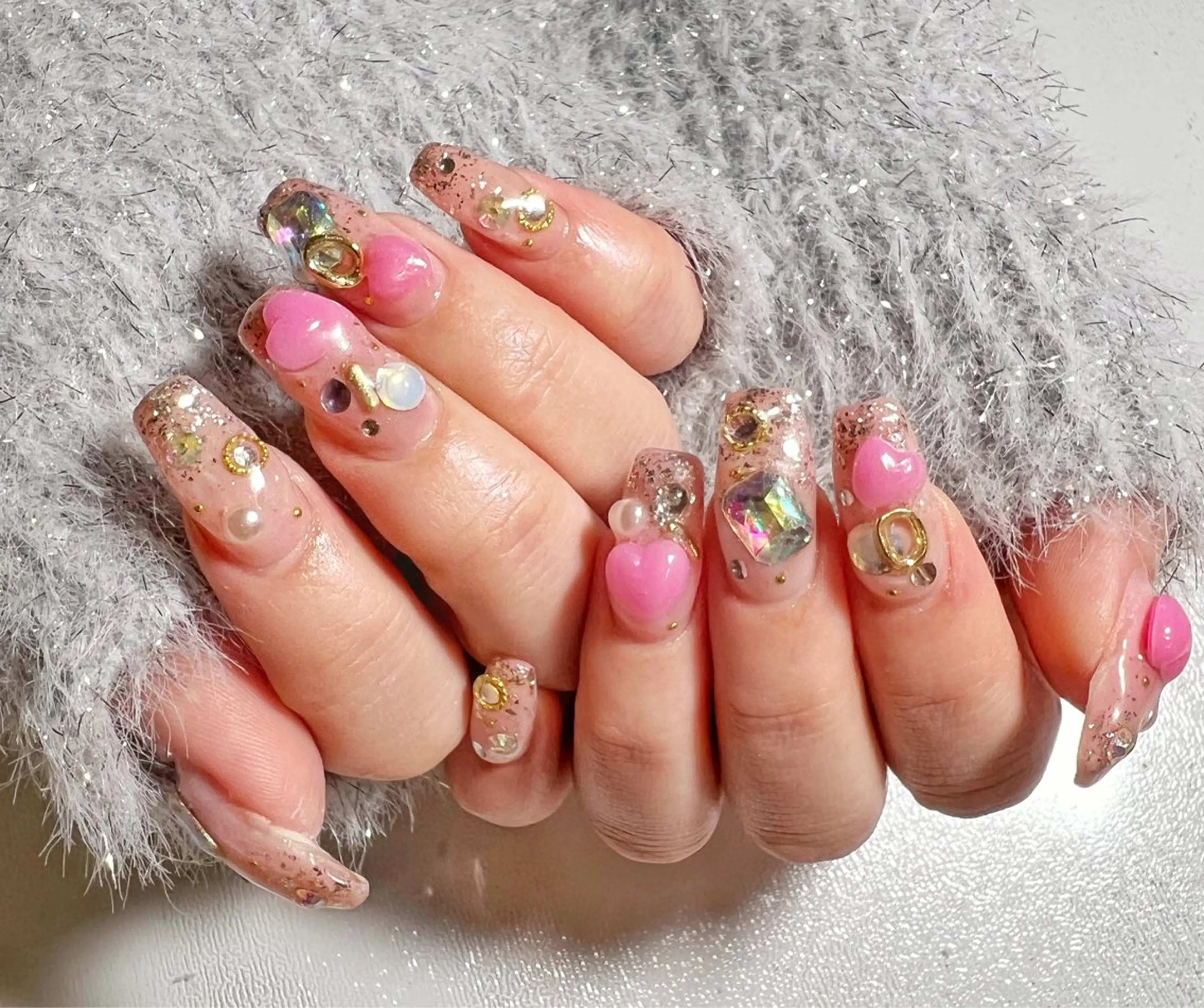 ネイル キラキラネイル ハンドネイル private salon mieのネイルデザイン