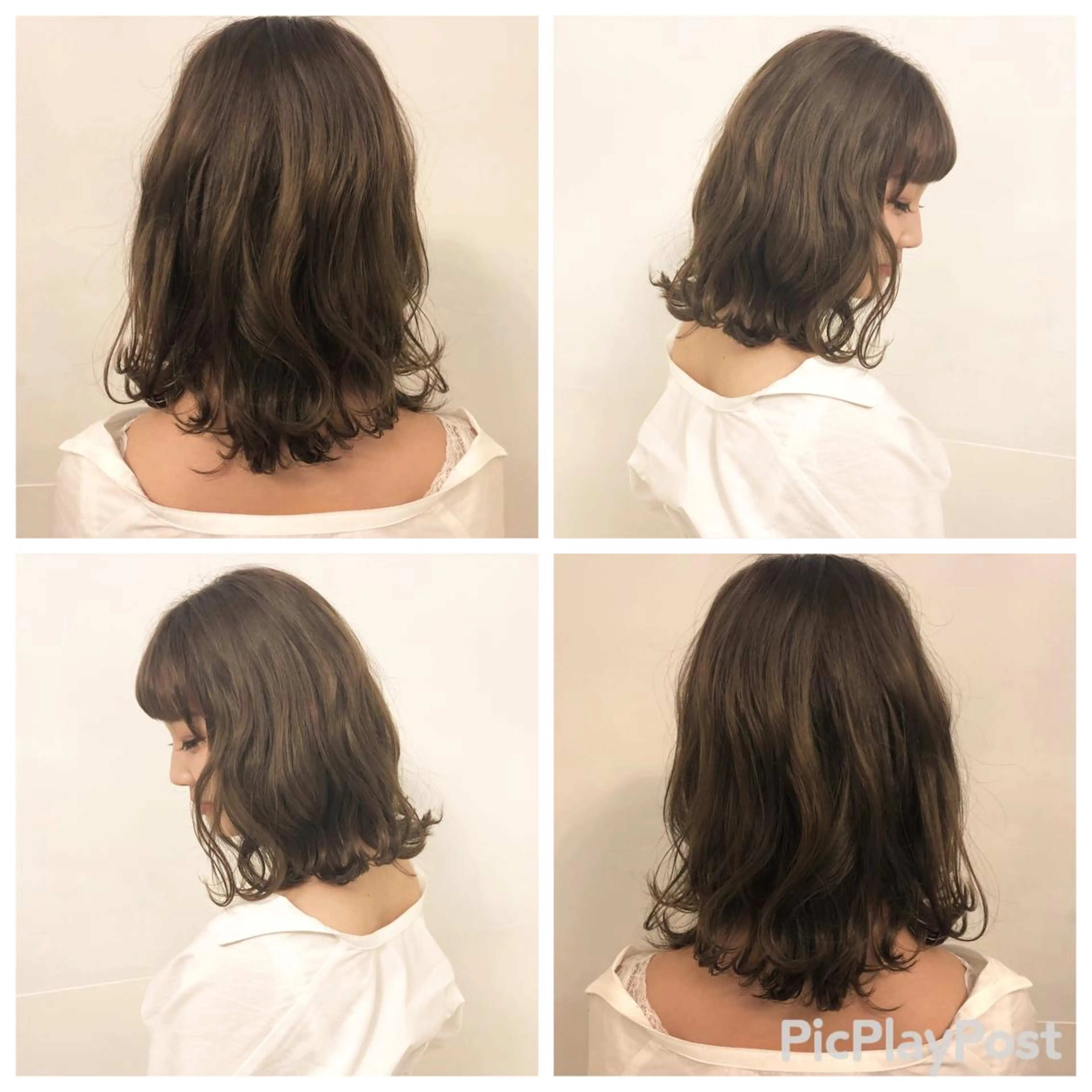 ミディアム GLROW haruhiのヘアスタイル