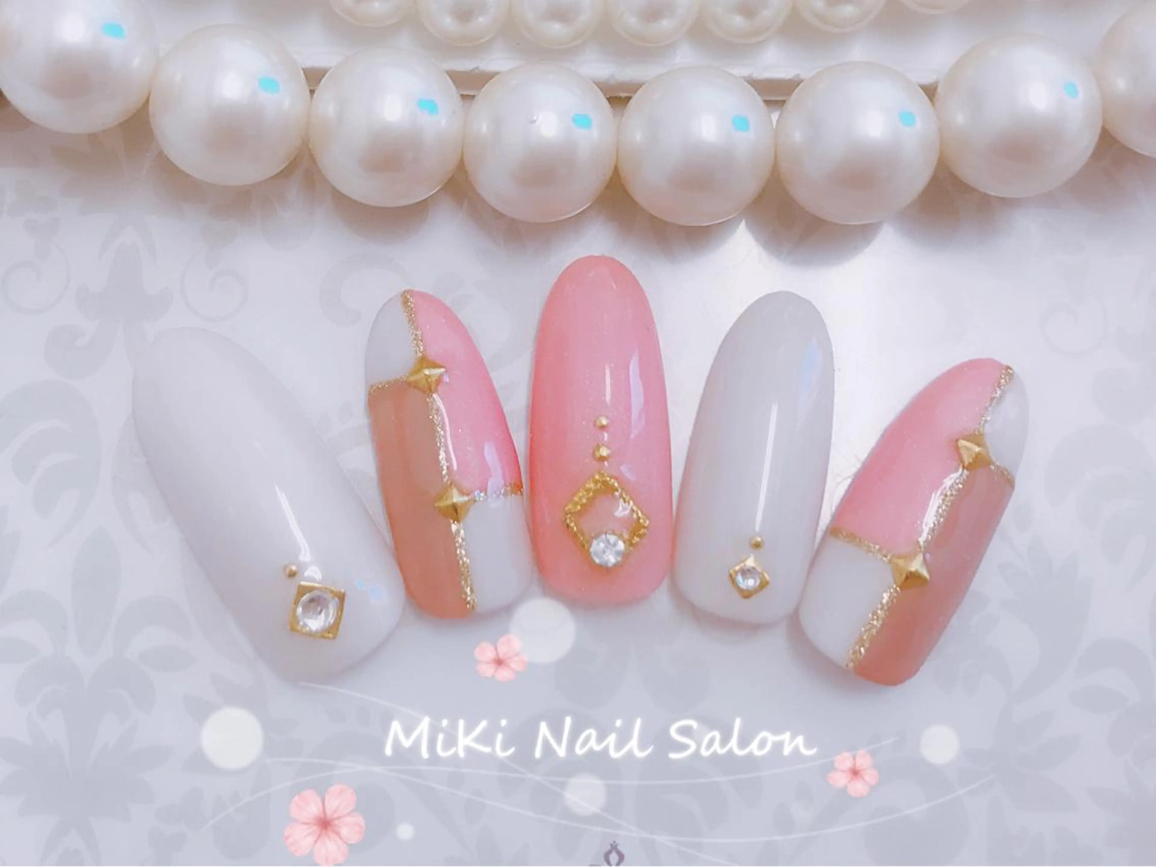 ネイル MiKi Nai池袋 長さだし得意のネイルデザイン