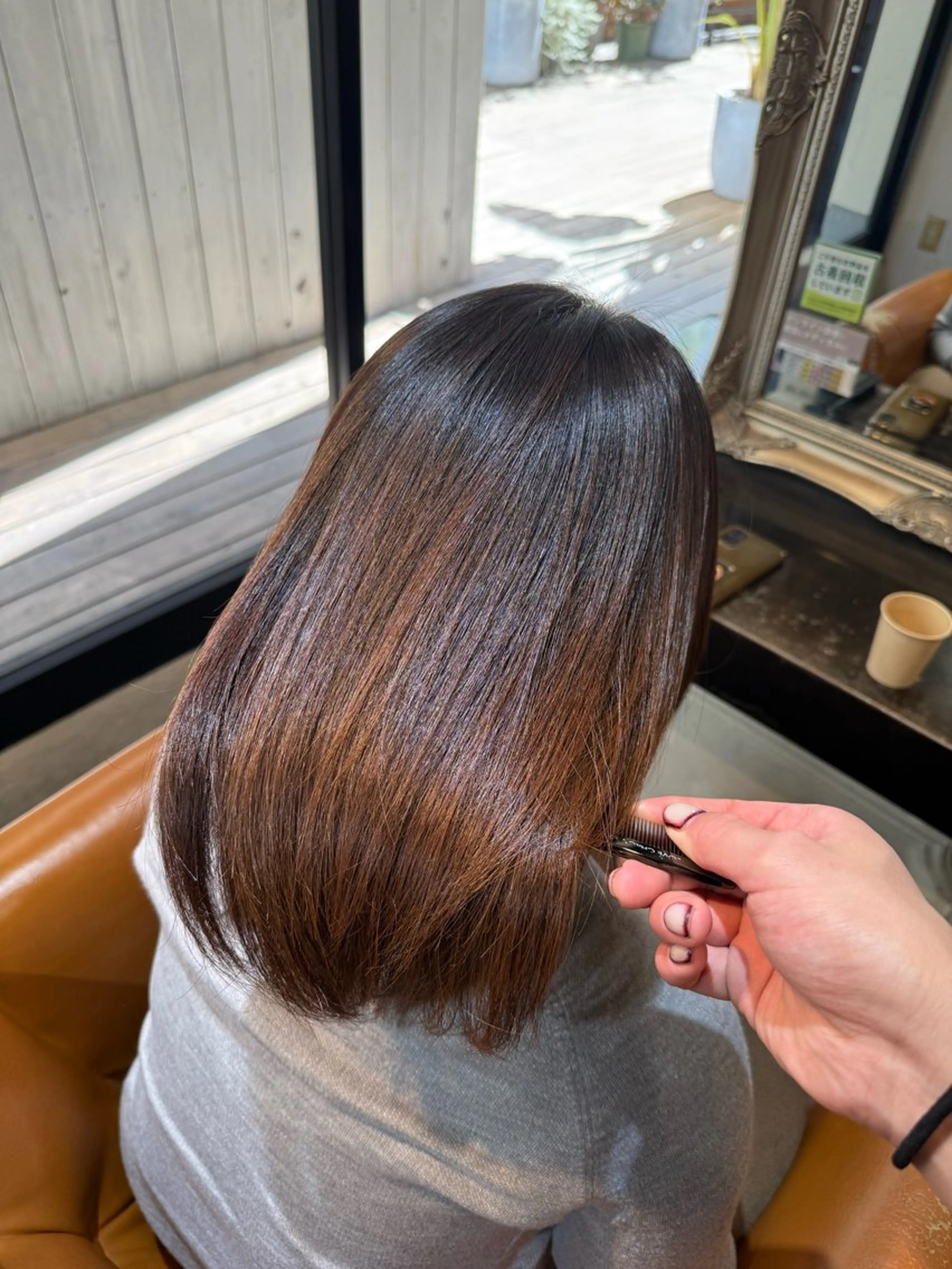 セミロング パーマ カット 縮毛矯正 トリートメント 癖毛&ダメージ改善 カット/soyaのヘアスタイル