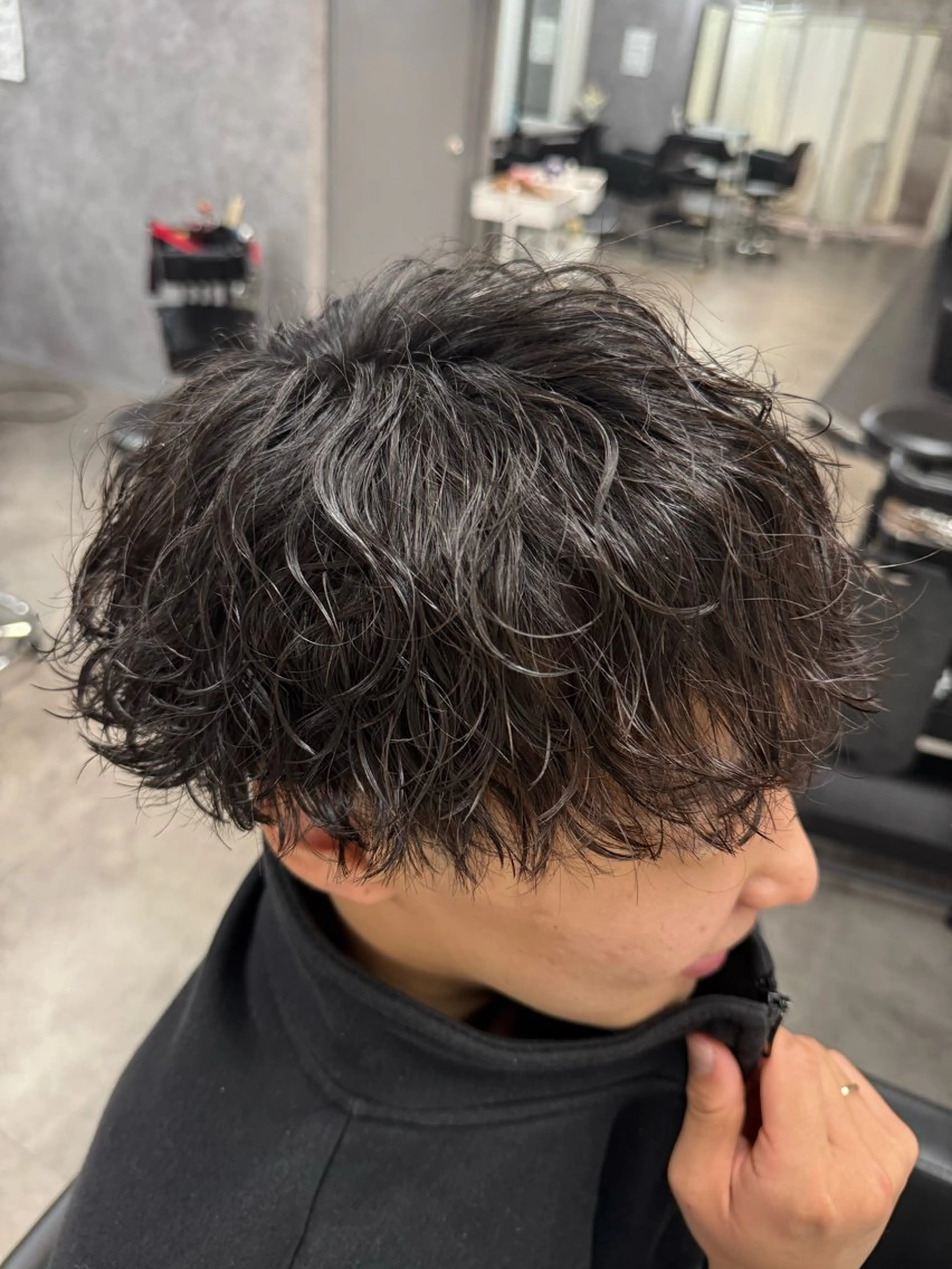 パーマ メンズ メンズパーマ 波巻きパーマ カット パーマ 立川韓国ヘア🇰🇷 安井鴻輝のヘアスタイル