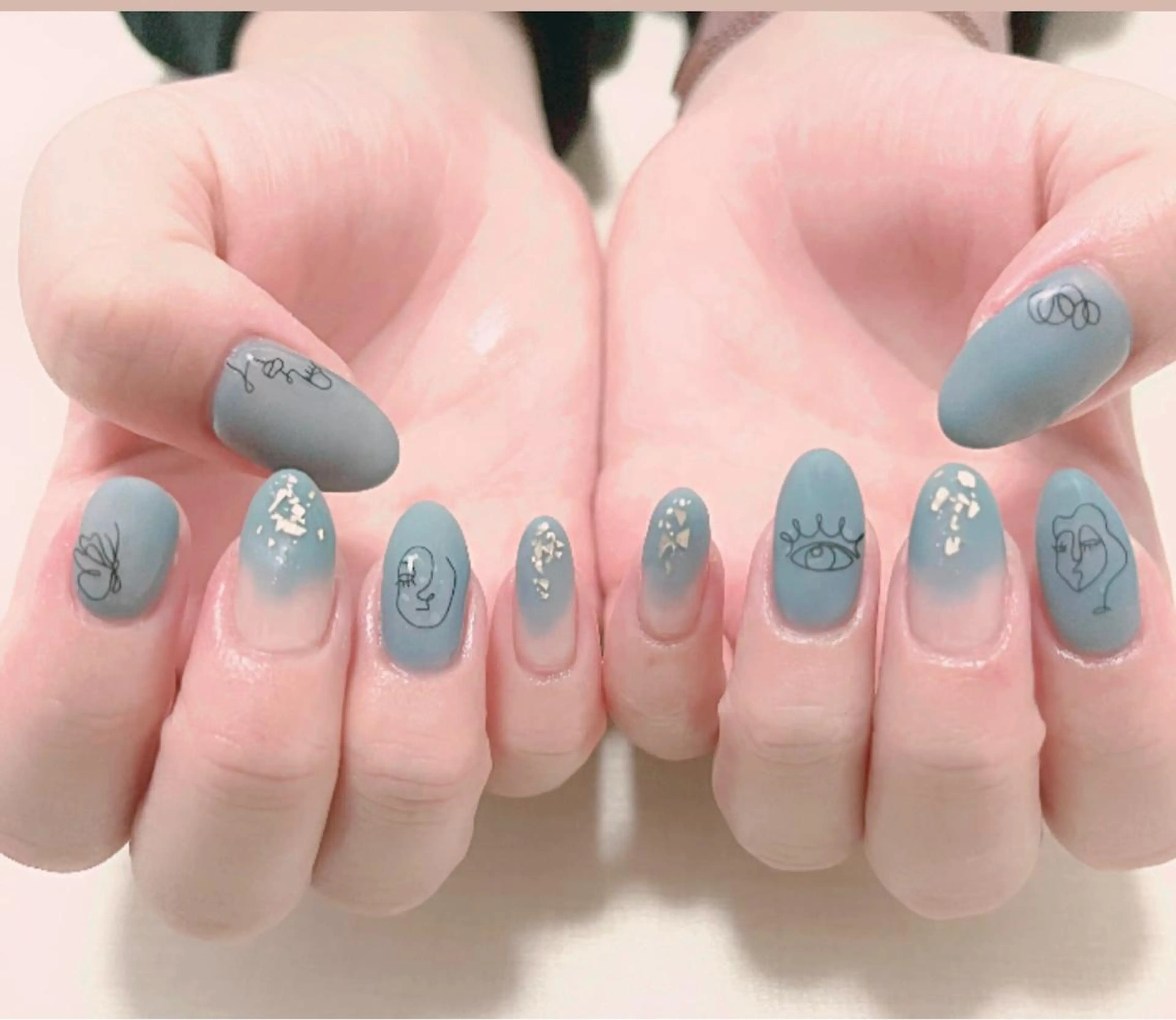 ネイル マットネイル ハンドネイル わたなべ さやかのネイルデザイン