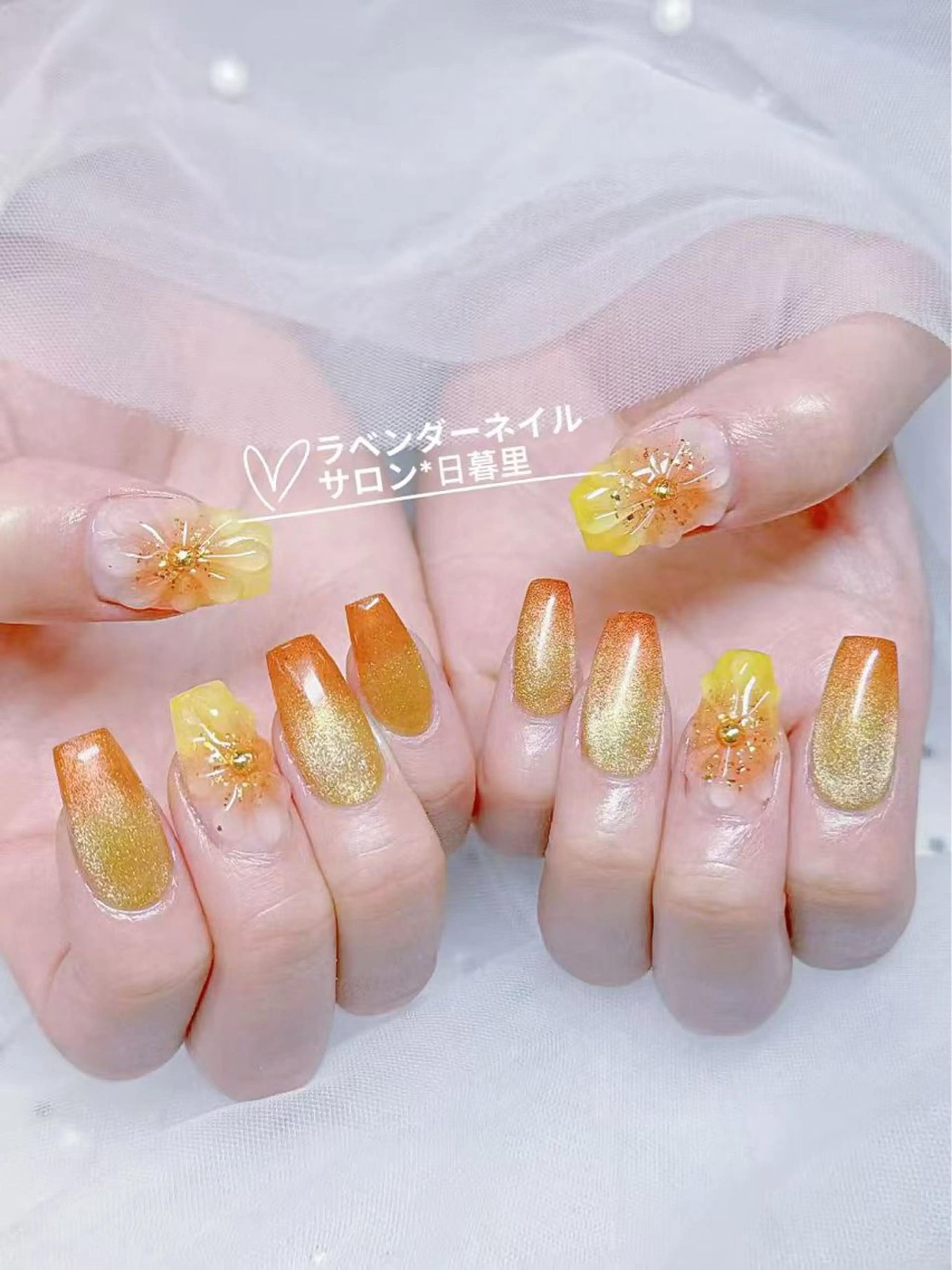 ネイル ラベンダー💖日暮里 ルル💖ネイルのネイルデザイン