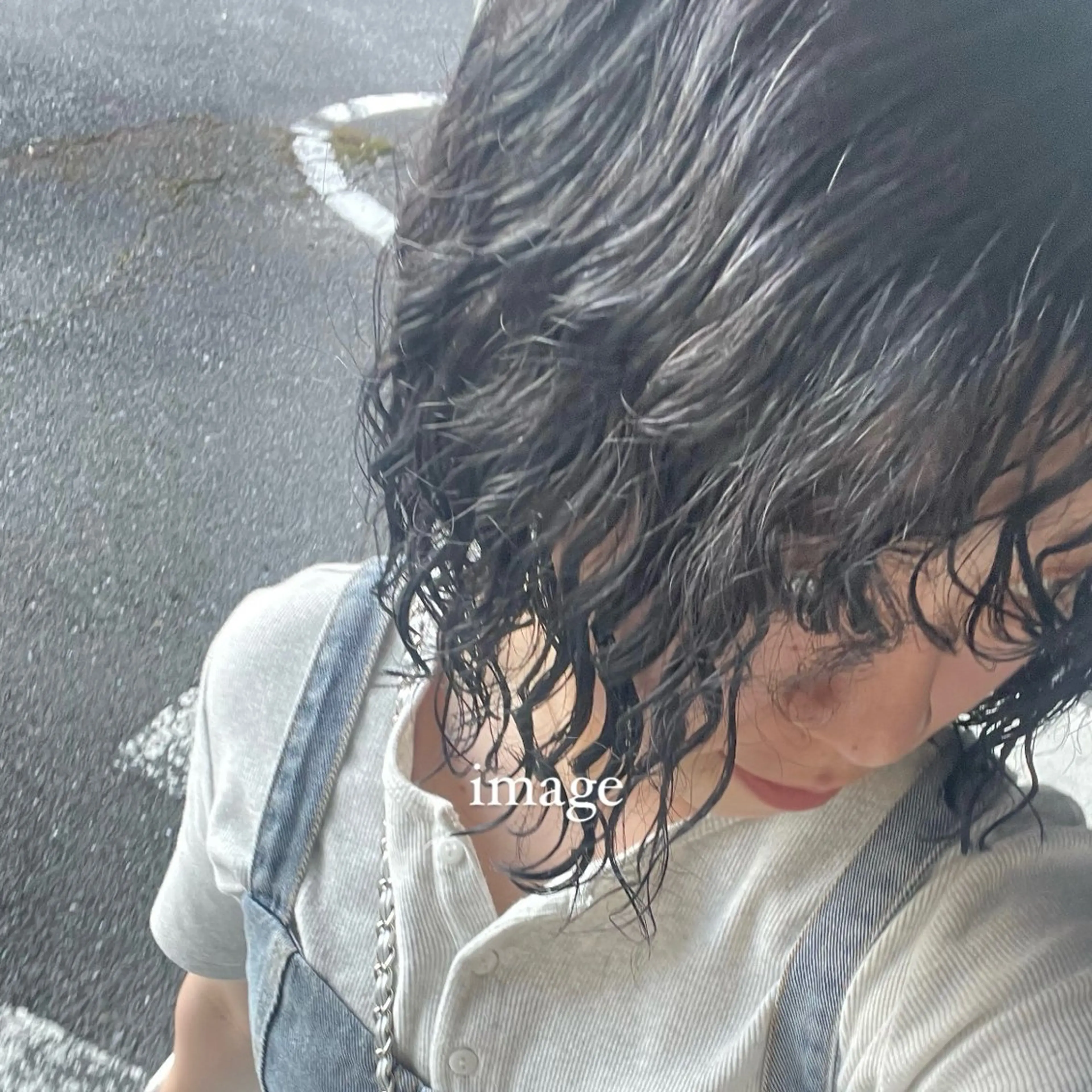 パーマ カット パーマ トリートメント ハイトーン/ブリーチ 🤍足立里湖のヘアスタイル