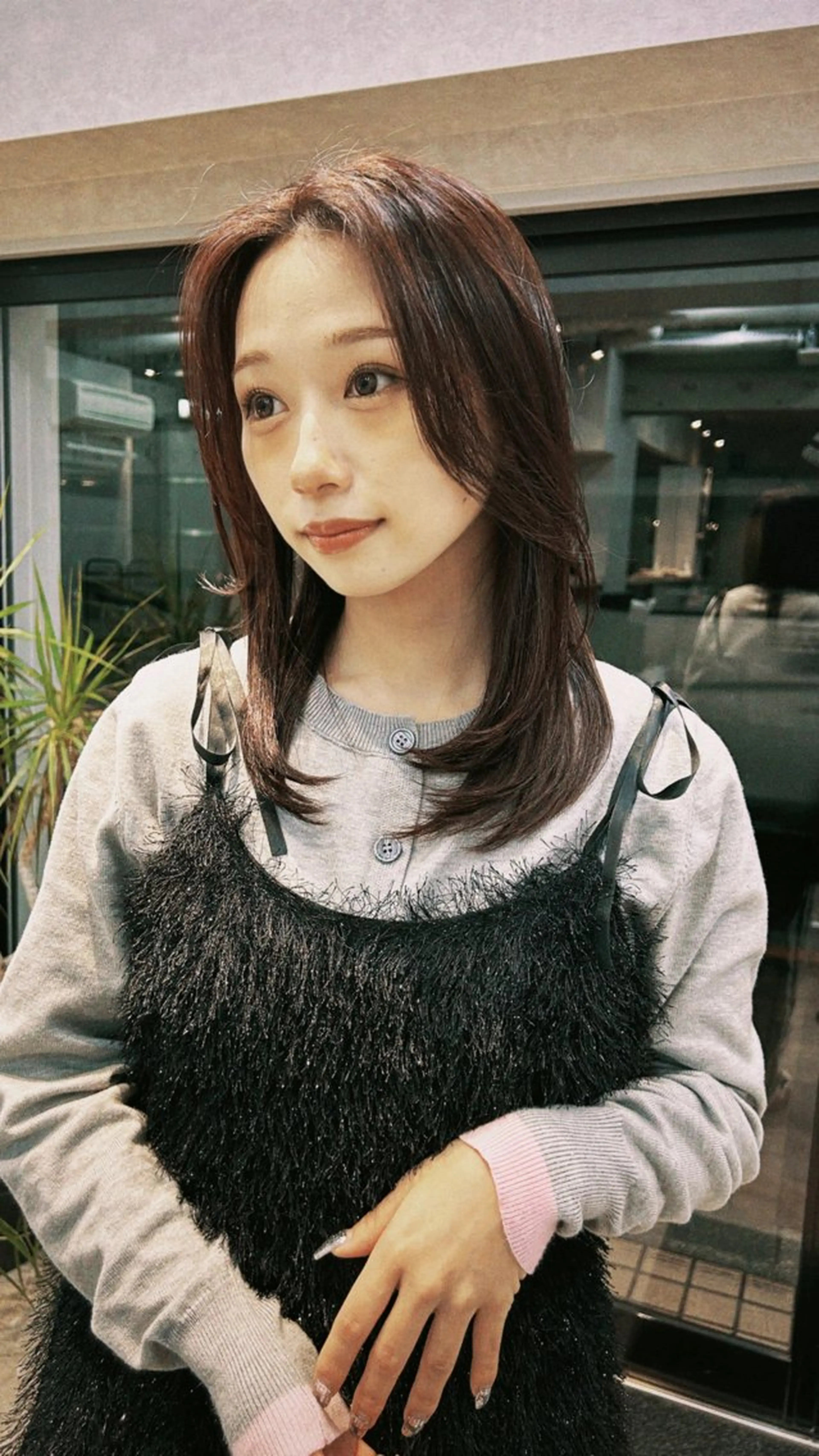 ロング ヘアカラー トリートメント Umu所属・✳︎透明感カラー✳︎ ボブ✳︎nanaのヘアスタイル