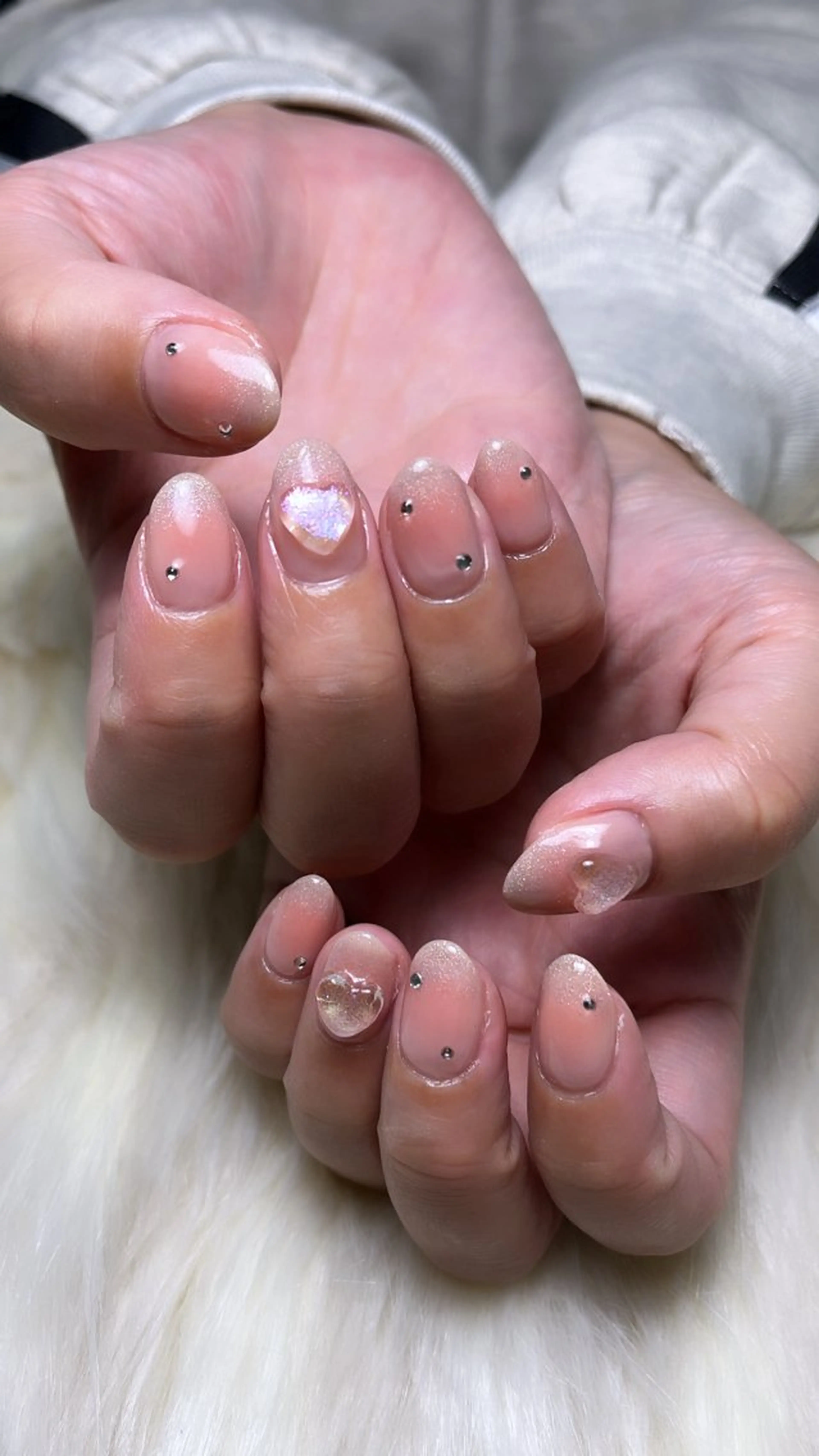 ネイル チークネイル マグネットネイル ハンドネイル shark_nail Aのネイルデザイン