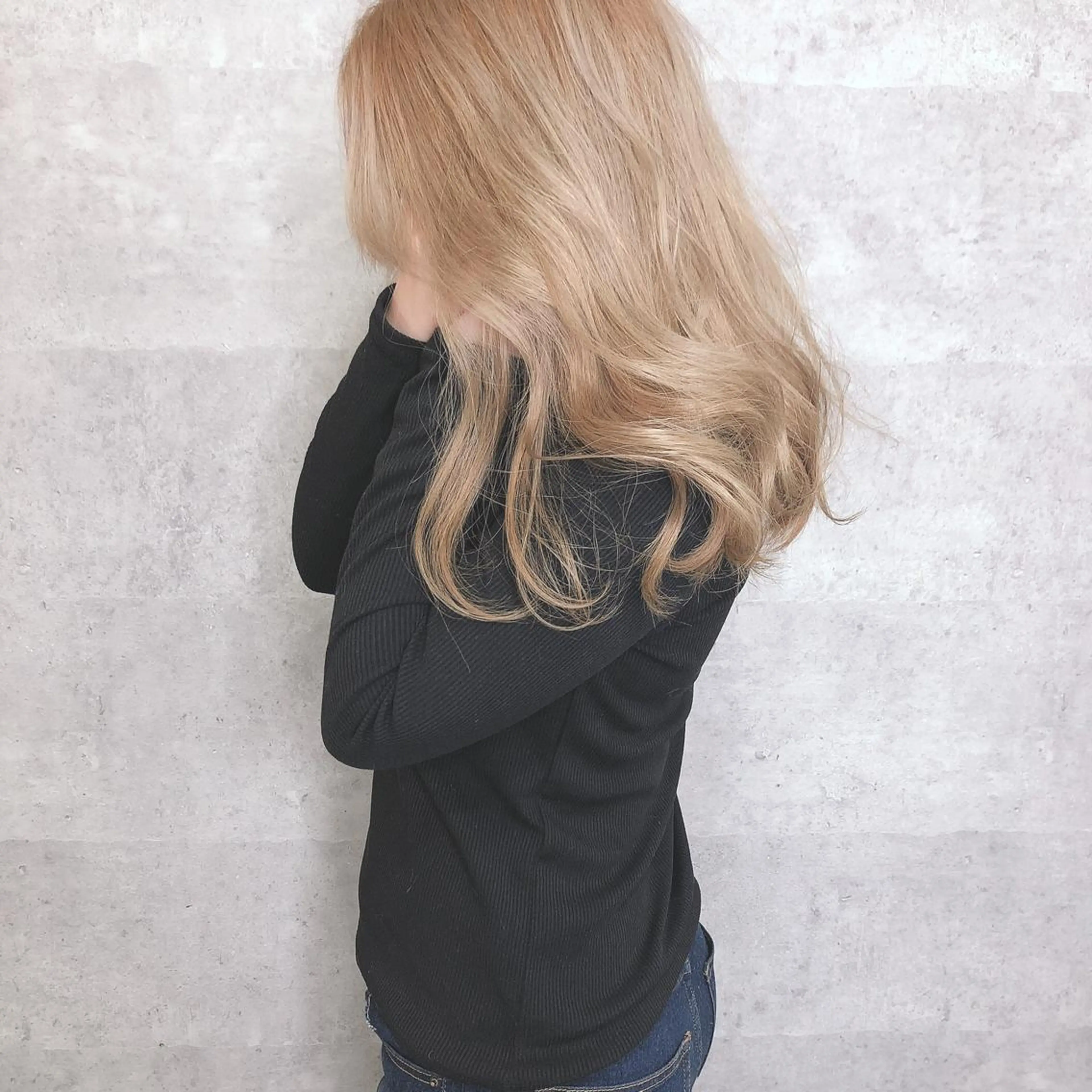 セミロング カラー 髪質改善 中川　翔のヘアスタイル