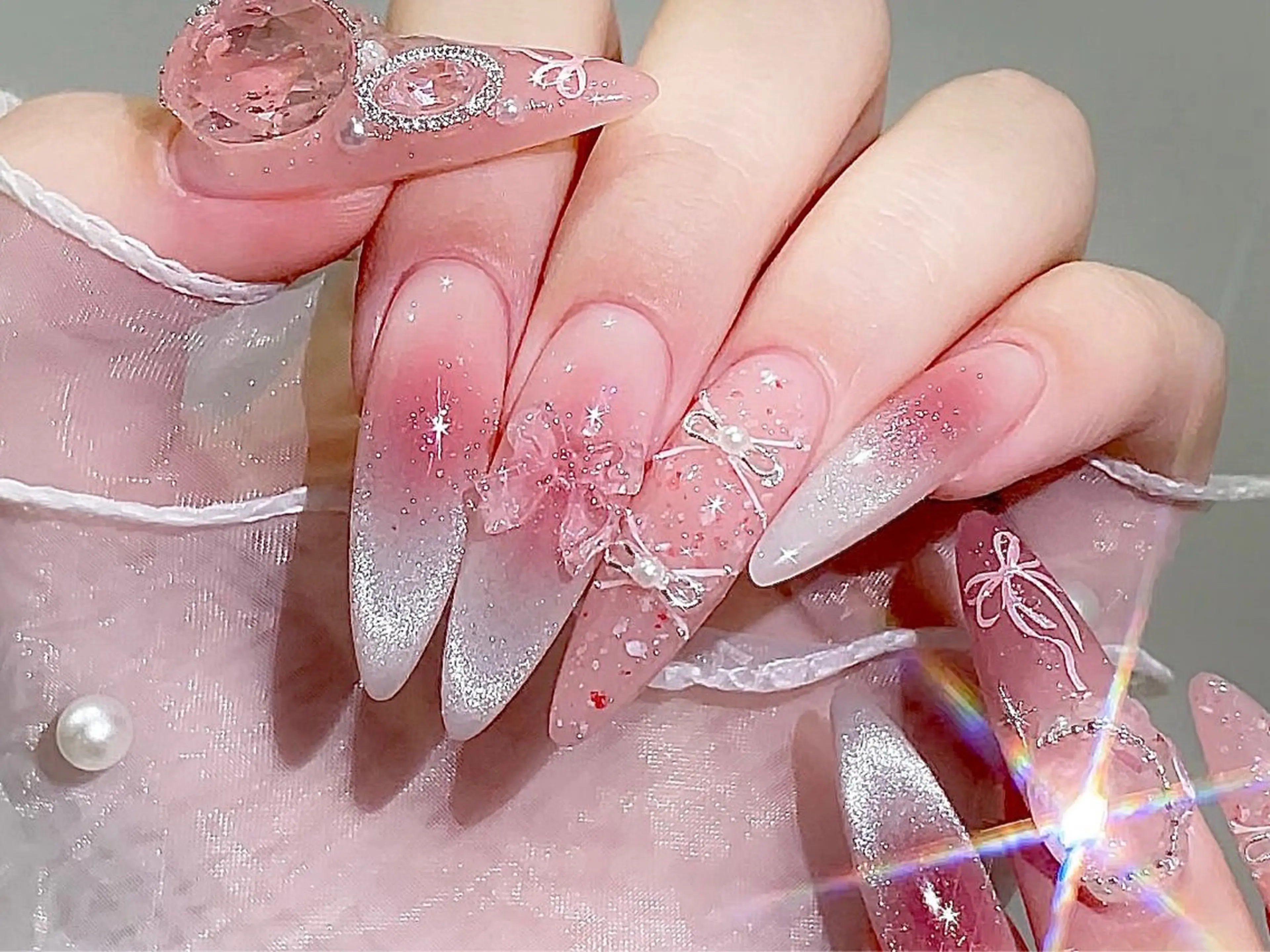 🉐(人気No1)🉐🎶チップ長さ出し10本💅＋ストーン付け放題＋パーツつけ放題❤️‍🔥持ち込み✨✨の写真