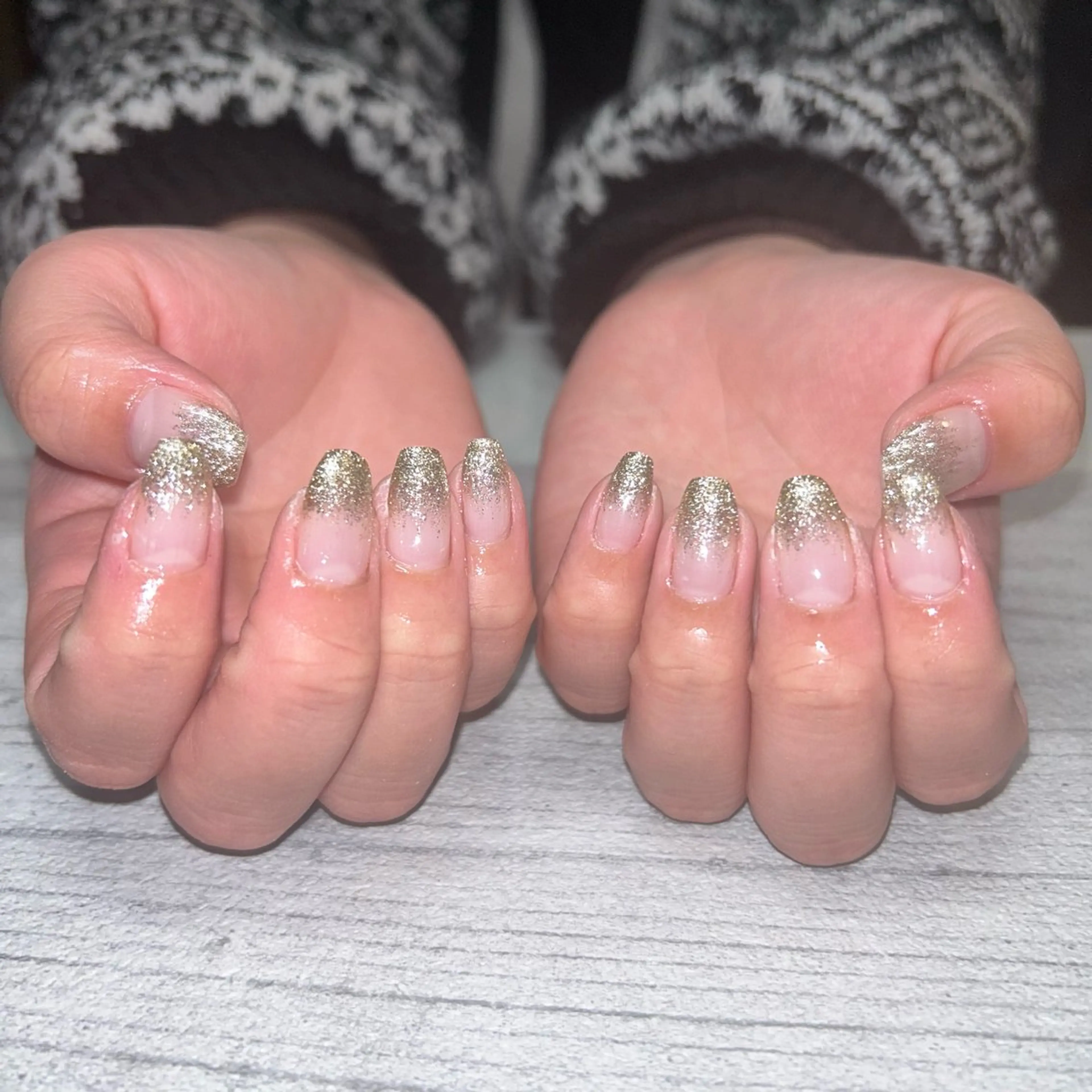 ネイル グラデーション ラメ(グリッター) ラメグラデーション Megu 【 cutill 】のネイルデザイン