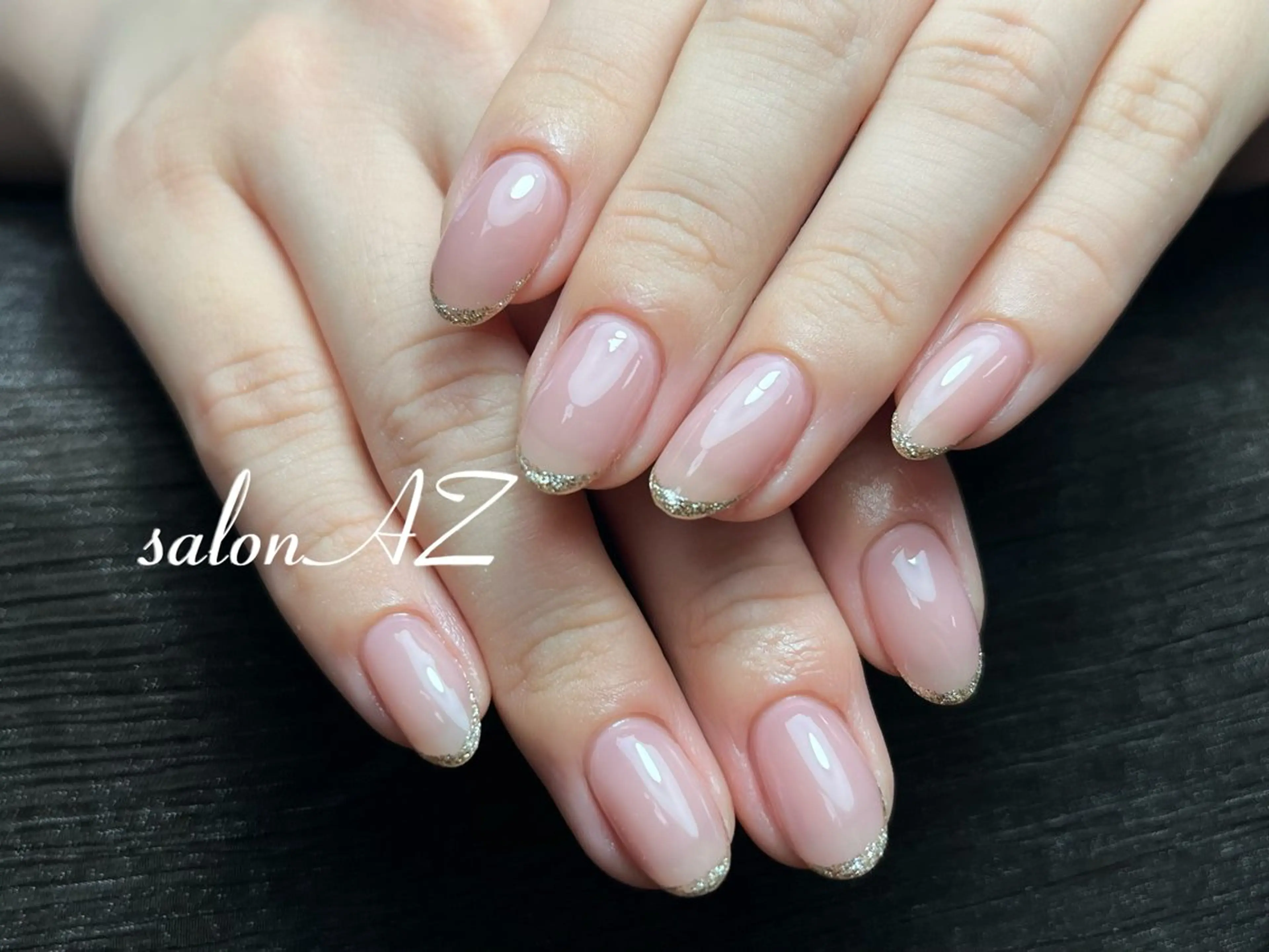 ネイル 桜ネイル 長さ出し フットネイル フレンチネイル ジェルネイル salon AZのネイルデザイン