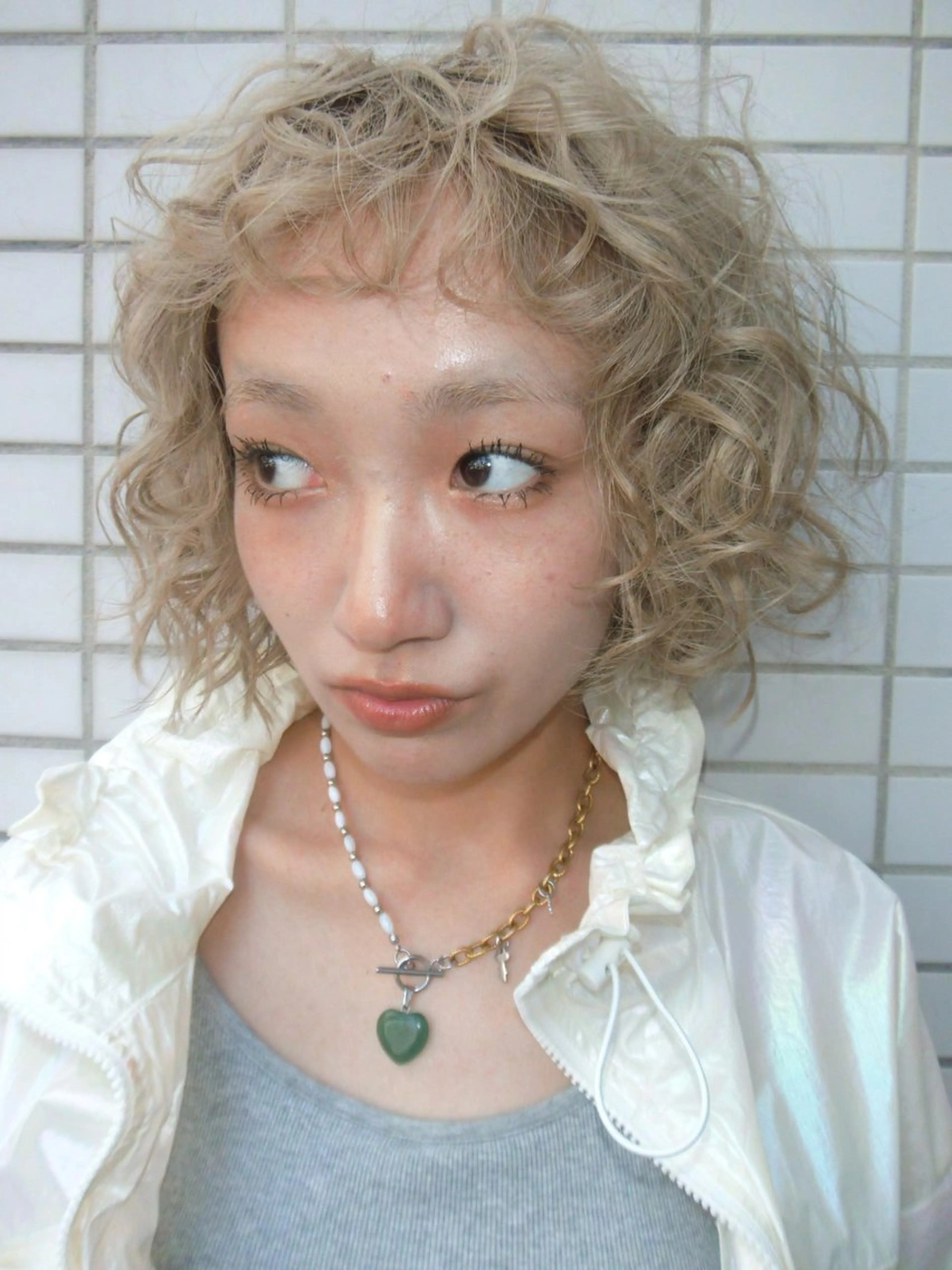 ショート カラー パーマ カット ヘアカラー 🎀オイダイラ モモカ🎀のヘアスタイル