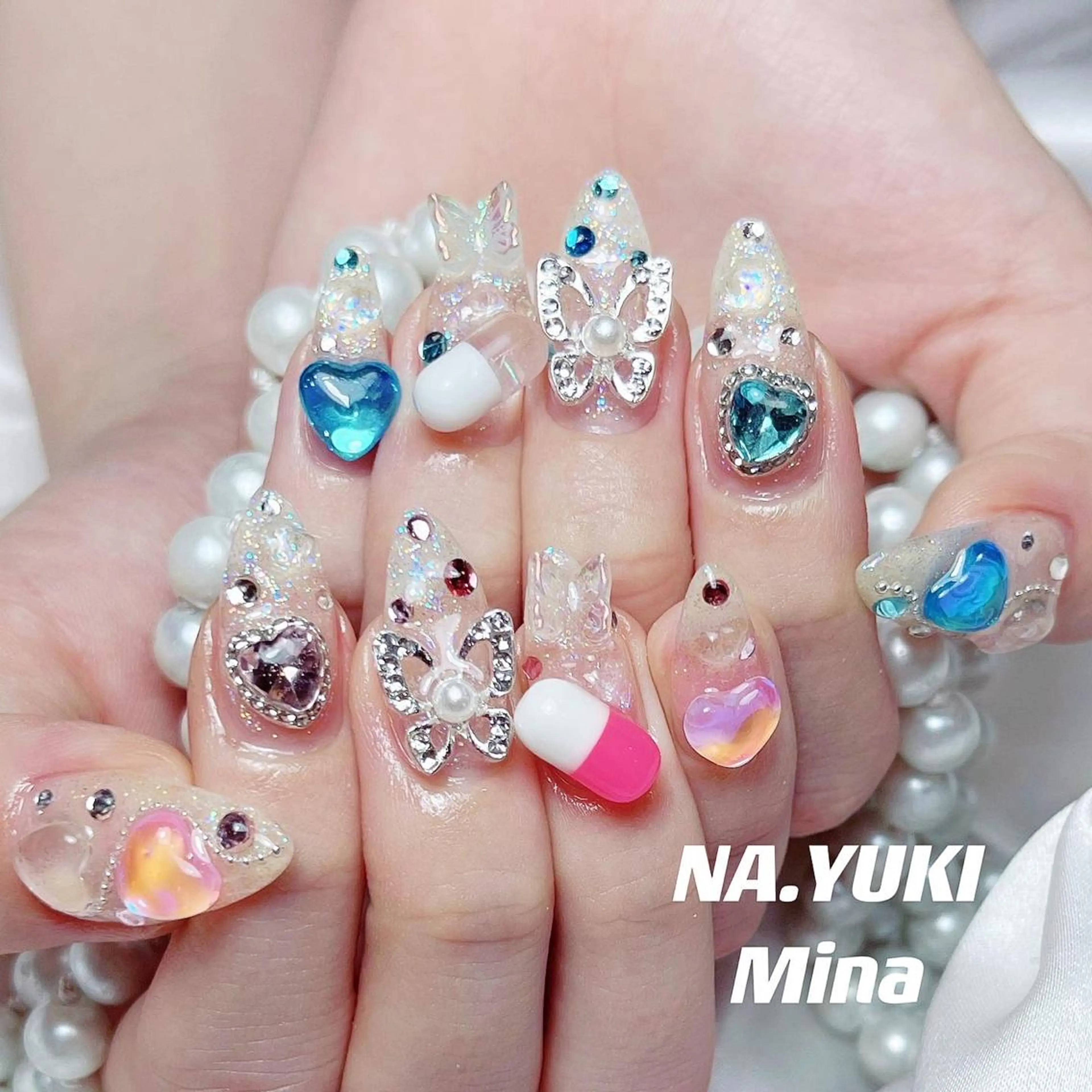 ロング ヘアアレンジ メンズ キッズ ネイル マツエク・マツパ アイブロウ ハンドネイル ハンドケア ナユキNA.YUKI 池袋店のネイルデザイン