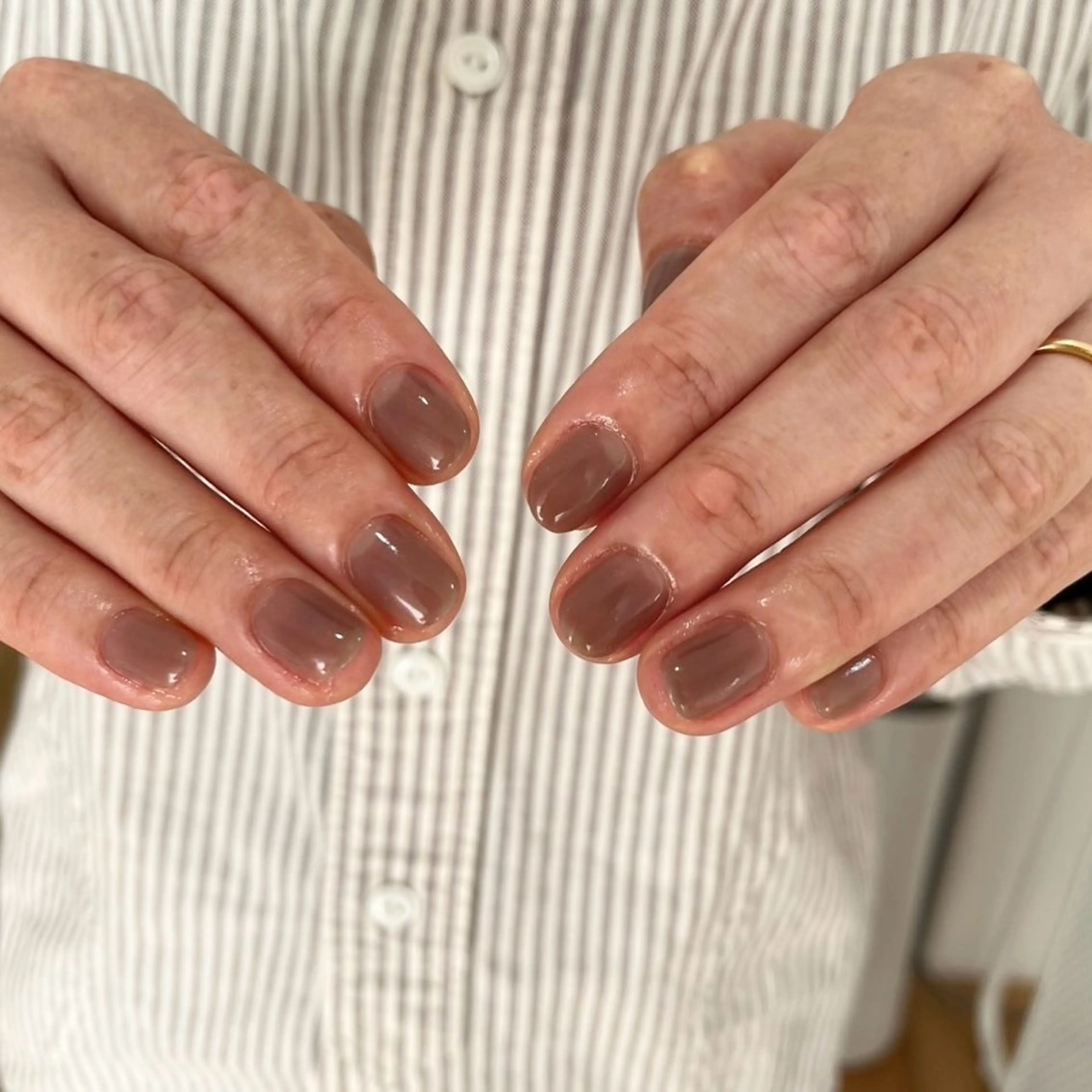 ネイル ブラウン maeyama misakiのネイルデザイン