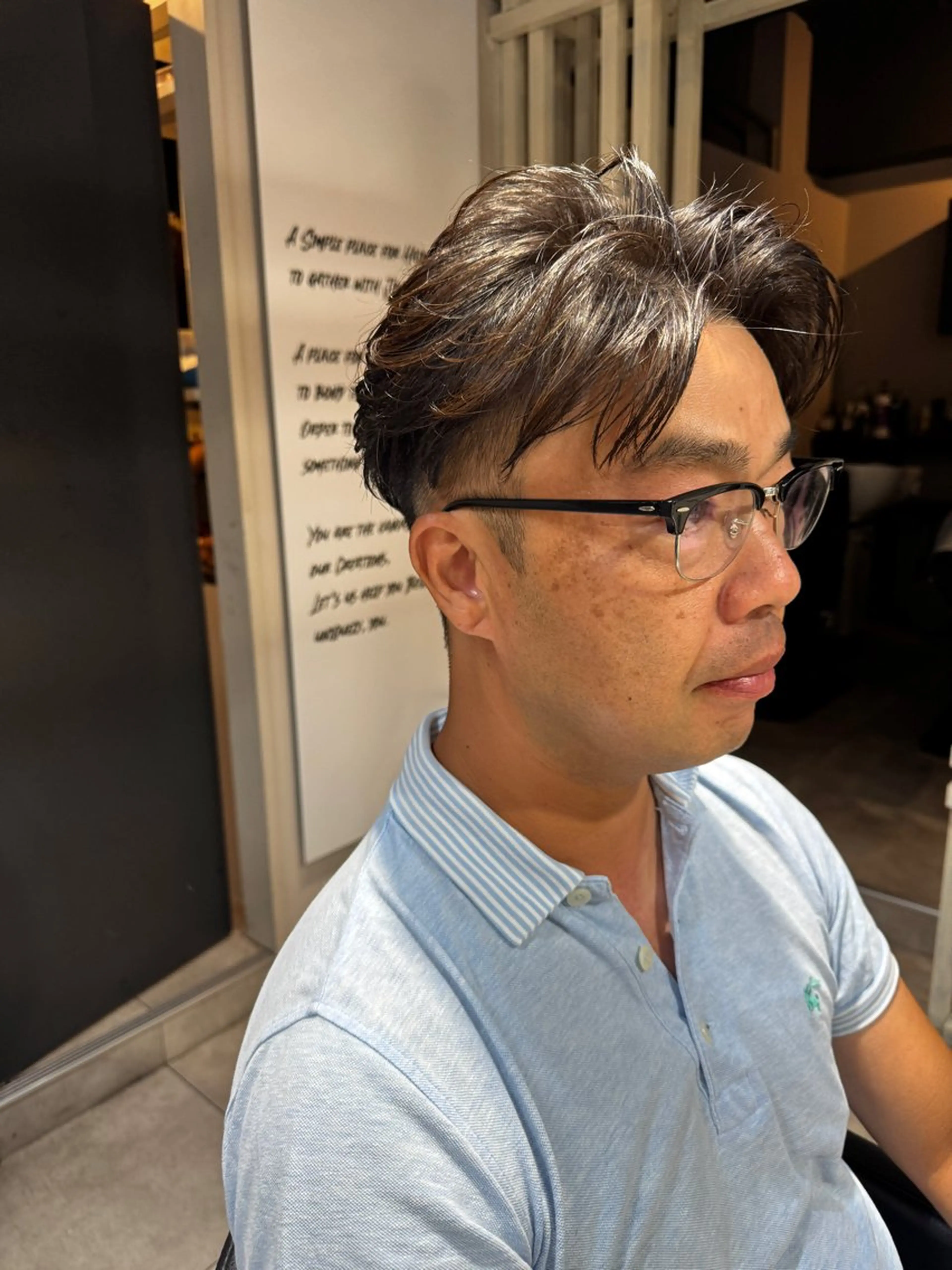 ミディアム パーマ メンズ ミディアムパーマ メンズパーマ ニュアンスパーマ カット パーマ トリートメント Dxxxx III所属・女性目線の大人 メンズ*Ayakaのヘアスタイル