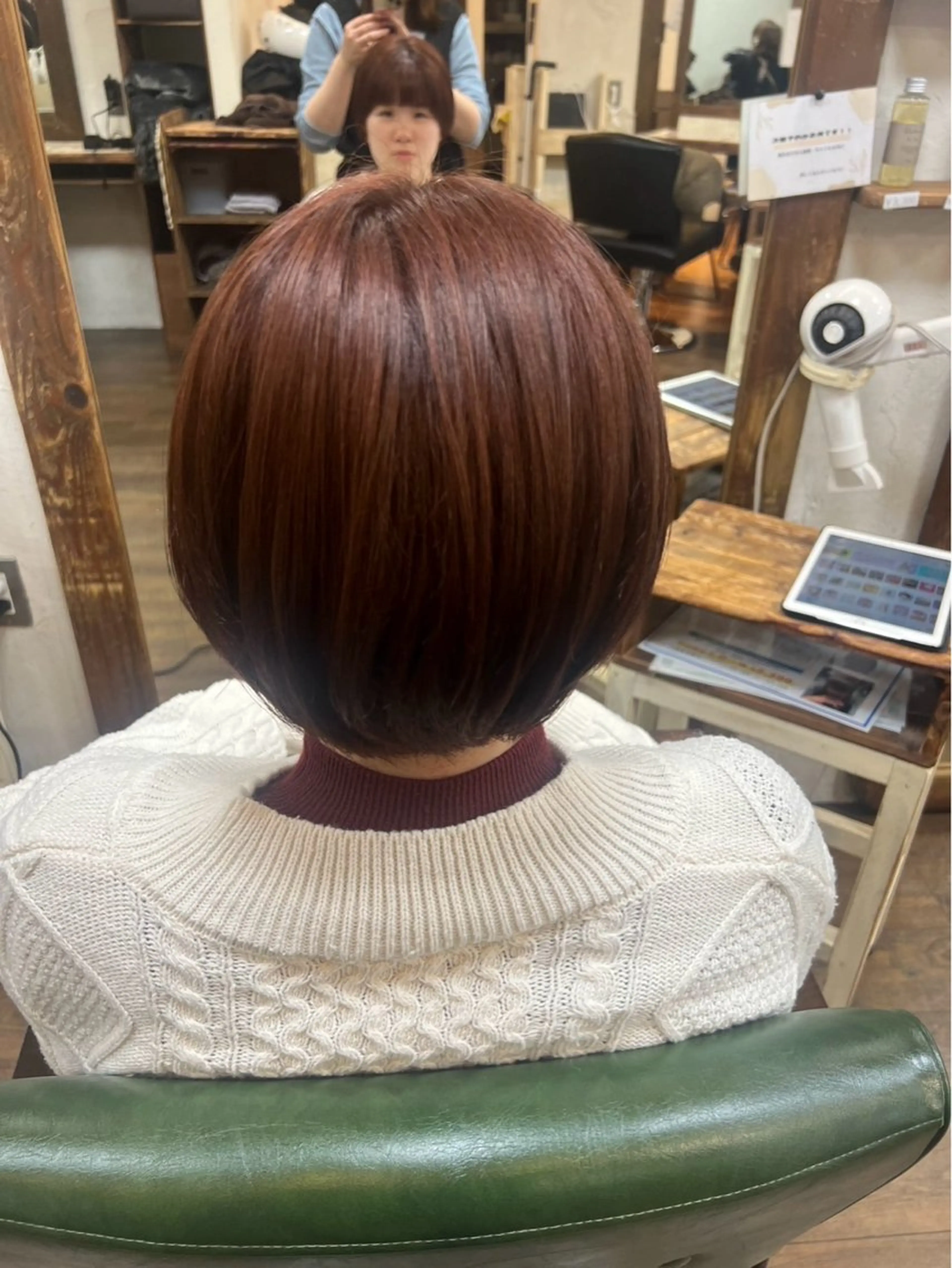 カラー ブラウンカラー レッドカラー 三宅/透明感 カラー✨のヘアスタイル