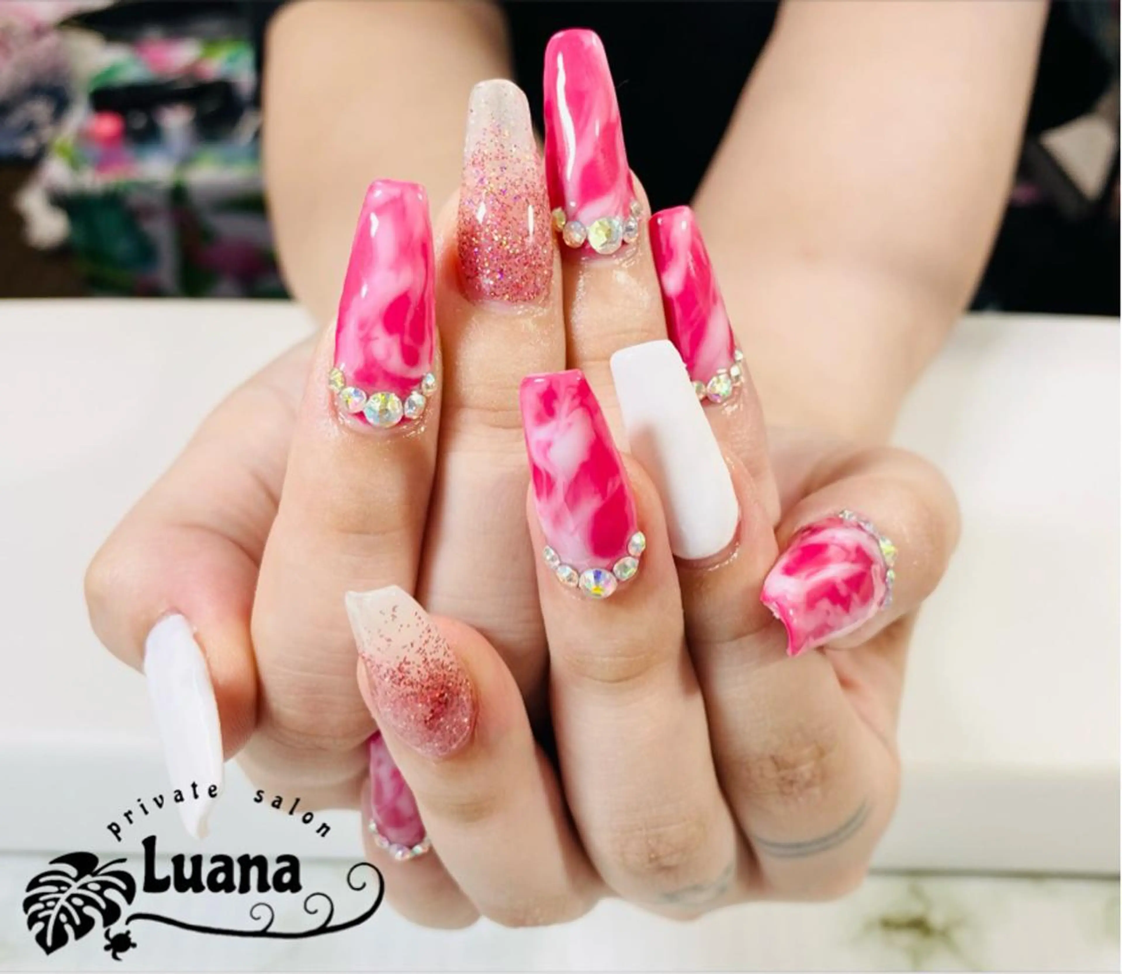 ネイル 持ち込み スカルプネイル 自宅ネイルサロン ルアナのネイルデザイン