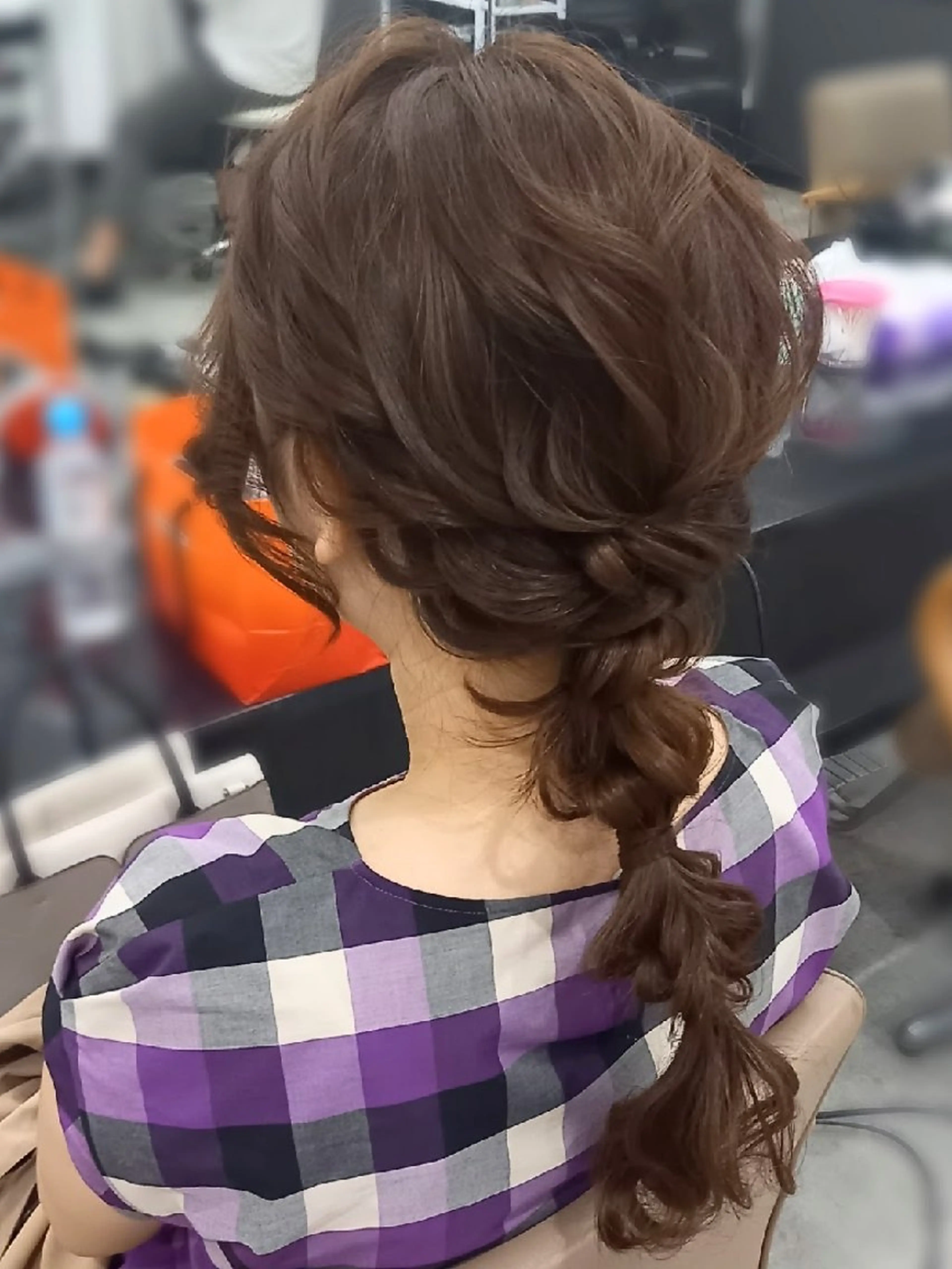 ヘアアレンジ ロング 玉ねぎヘアー ヘアセット/中洲 Akaneのヘアスタイル