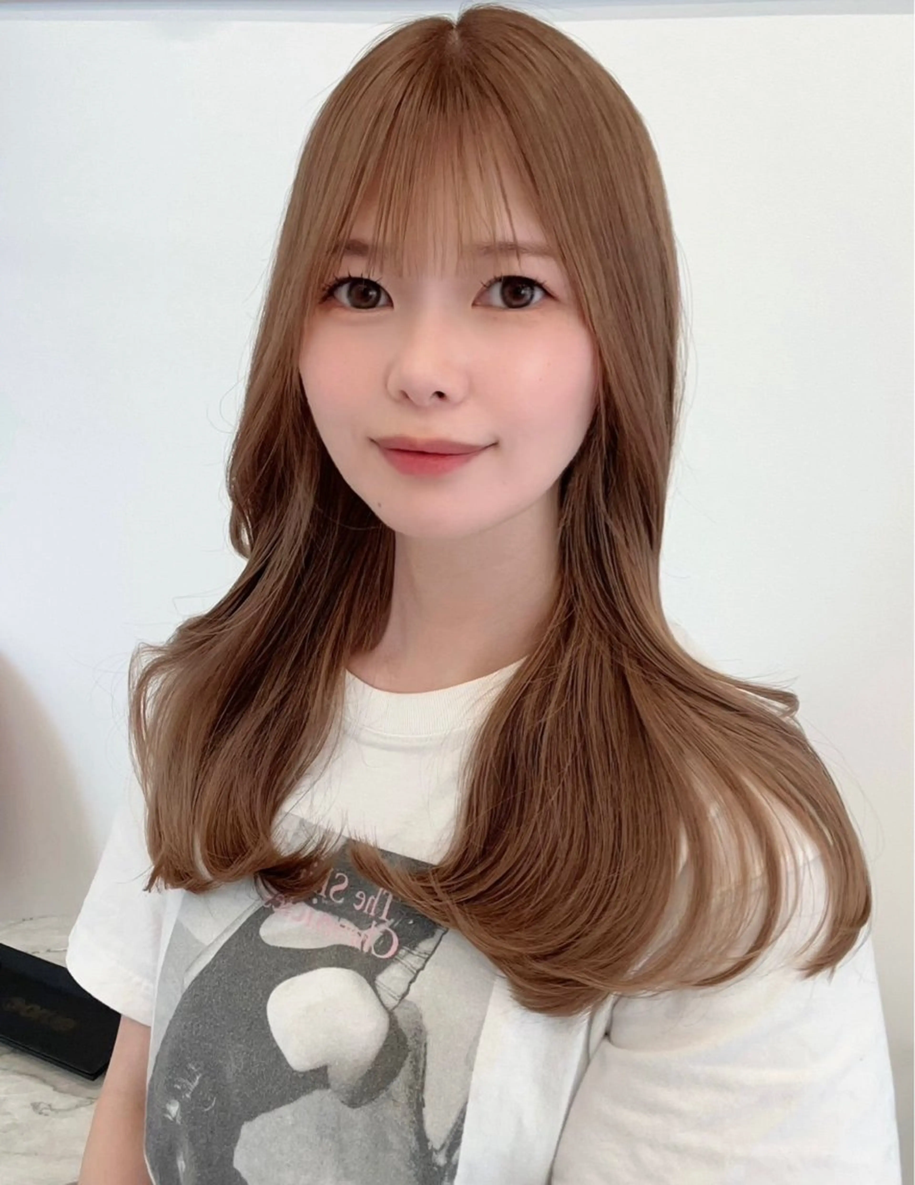 セミロング カラー 桐村 健太郎のヘアスタイル