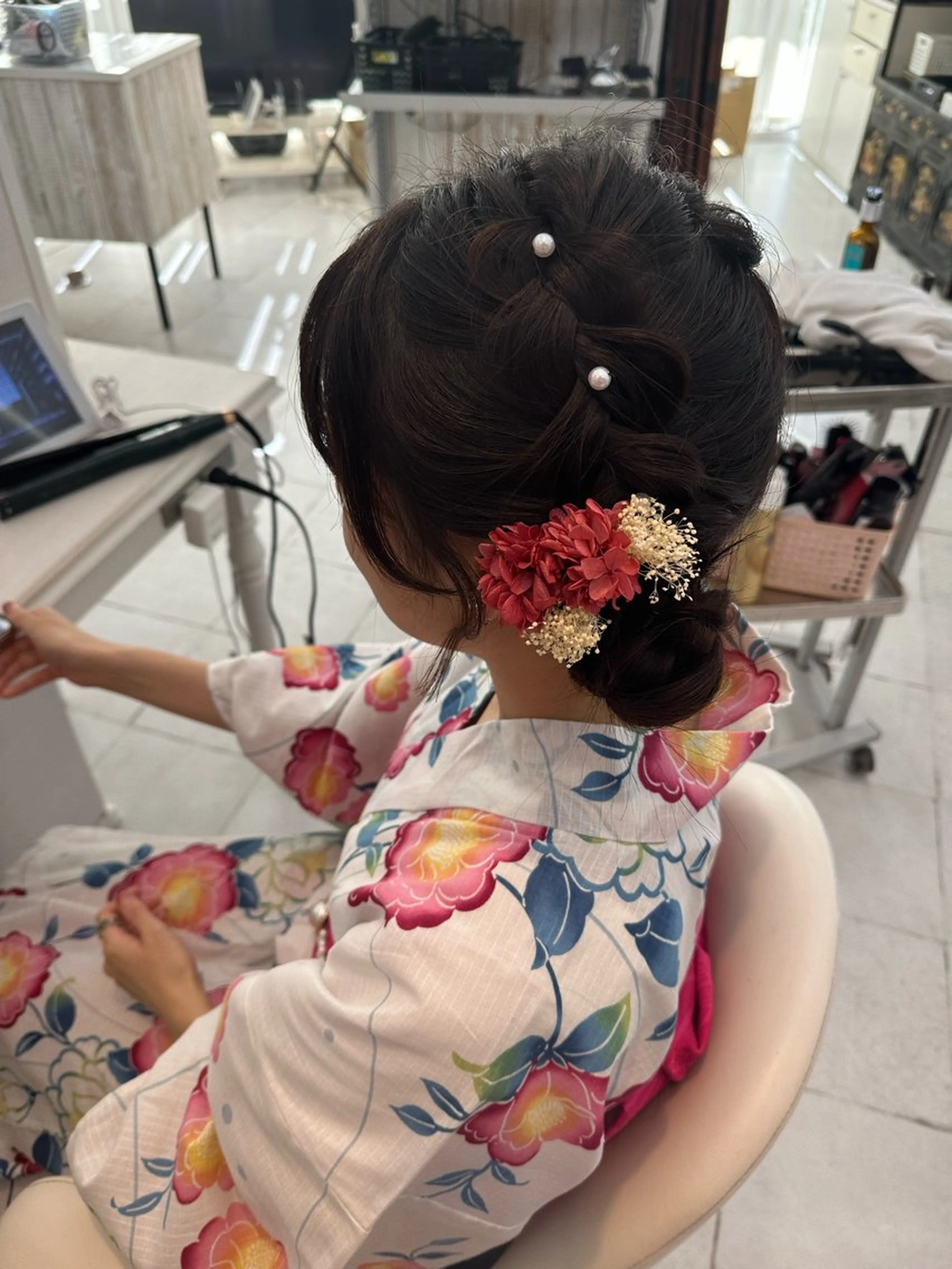 ロング ヘアアレンジ ヘアセット エクステ♡ヘアメ 内村麻衣のヘアスタイル