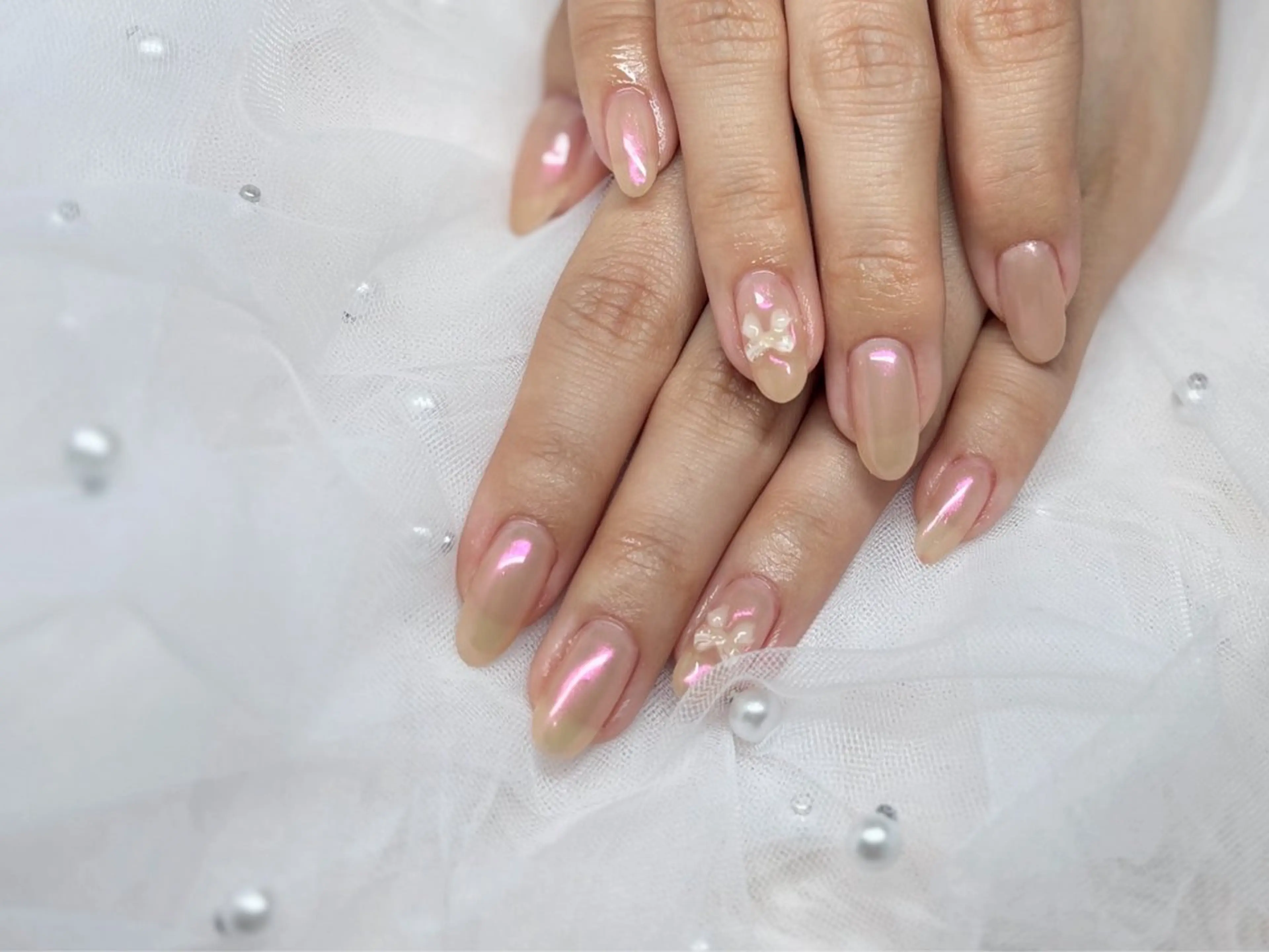 ネイル オーロラネイル ワンカラーネイル Nail salon Relierのネイルデザイン