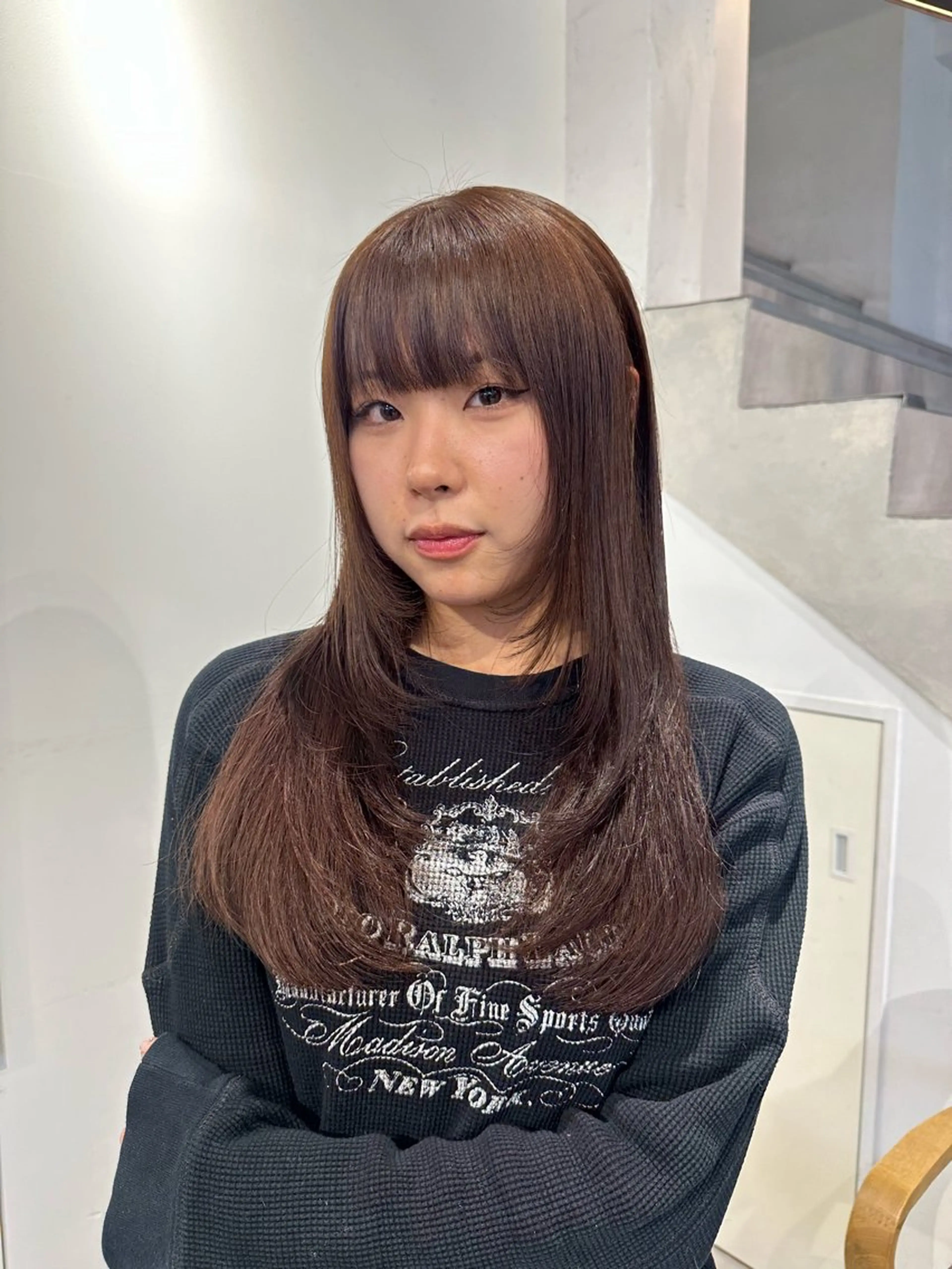 ロング ヘアカラー トリートメント 🎀韓国レイヤー特化 🎀ベージュ/ミクのヘアスタイル