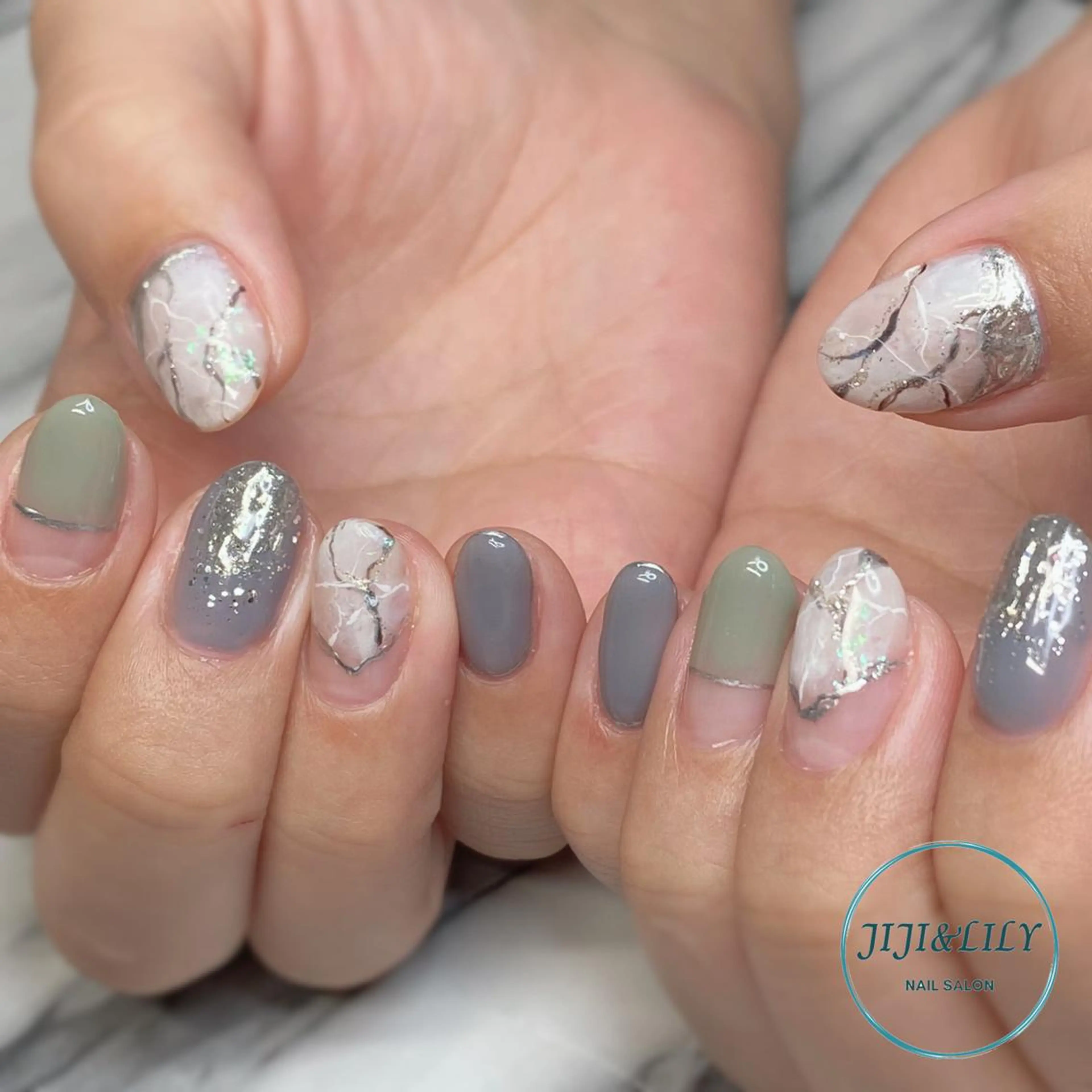 ネイル 大理石ネイル(マーブル) 豊田 圭子のネイルデザイン