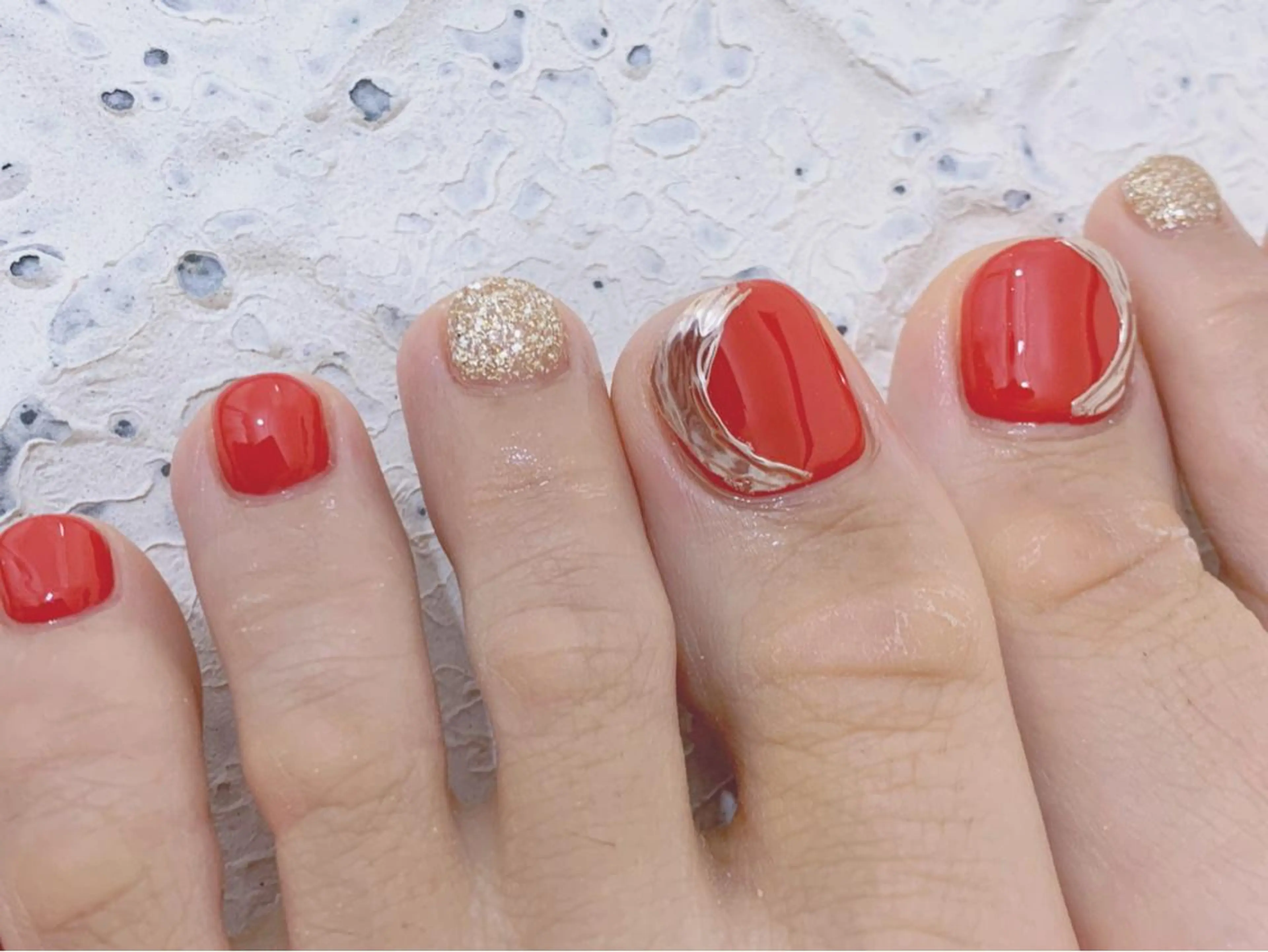 【オフ込み】Foot 定額デザインアートプラン¥6980の写真