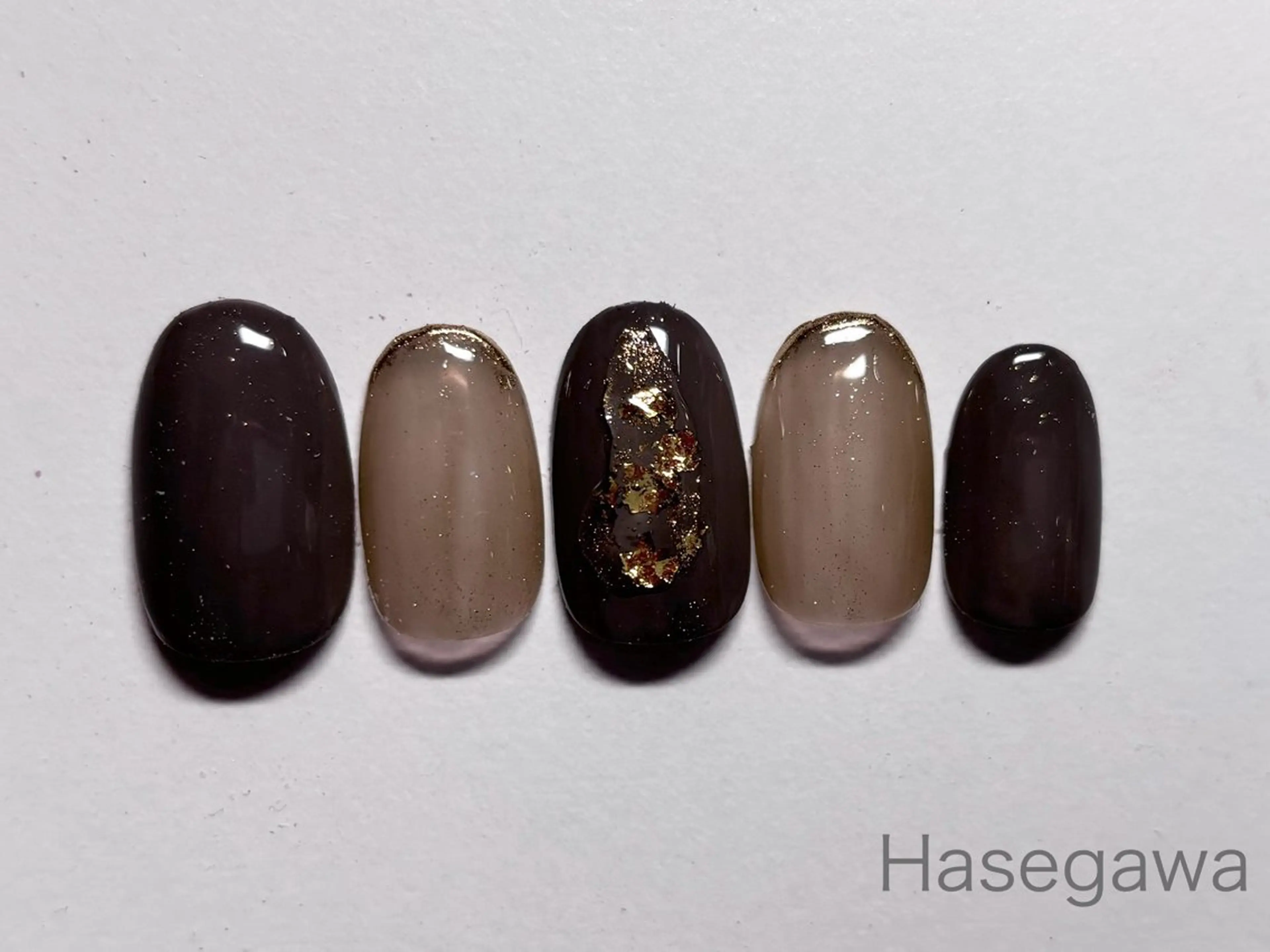 ネイル フレンチネイル ミラーネイル ぷっくりネイル ハンドネイル DROP所属・DROP 長谷川のネイルデザイン