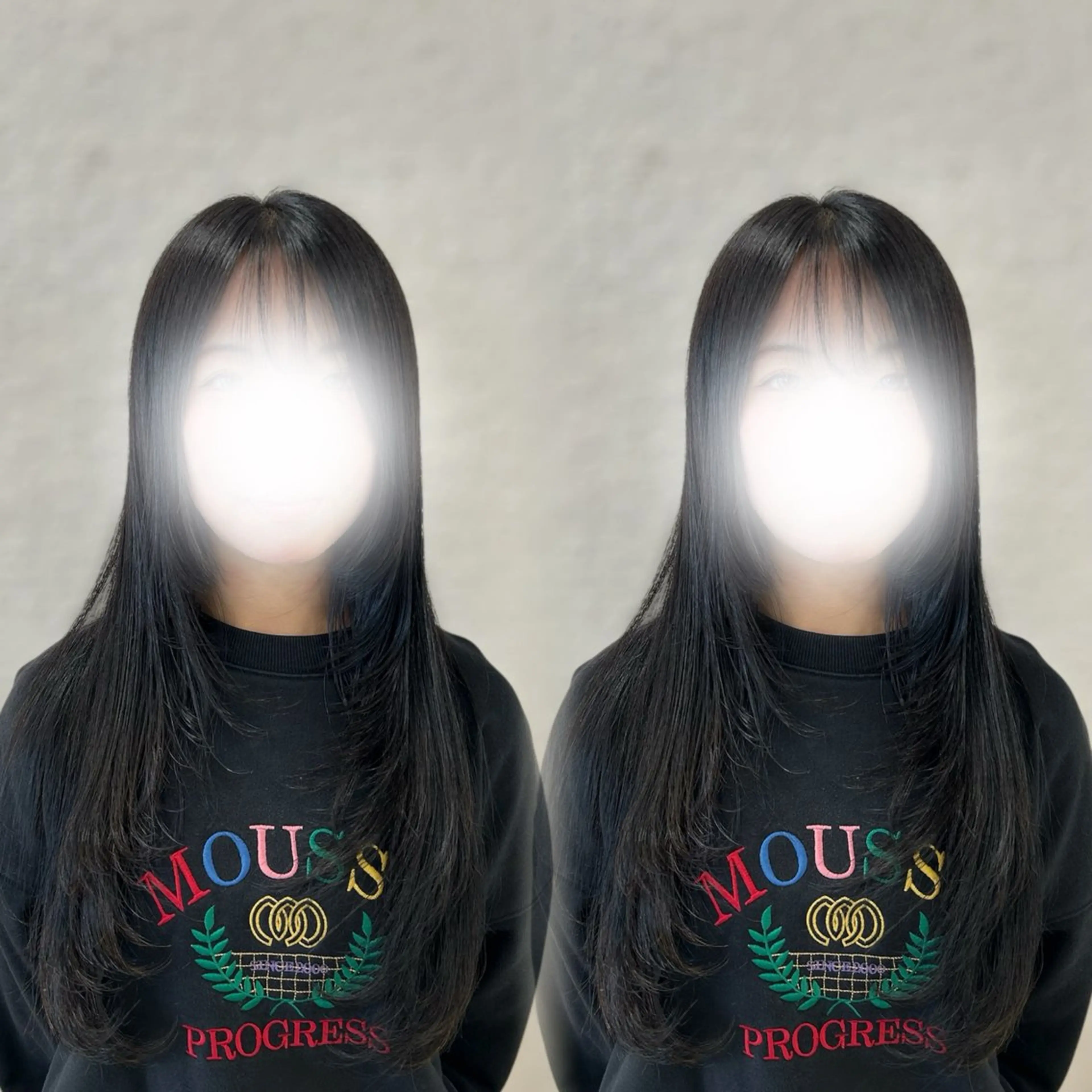 ロング カット トリートメント ヘアセット ベージュ／スパ／ レイヤー／ゆいなのヘアスタイル